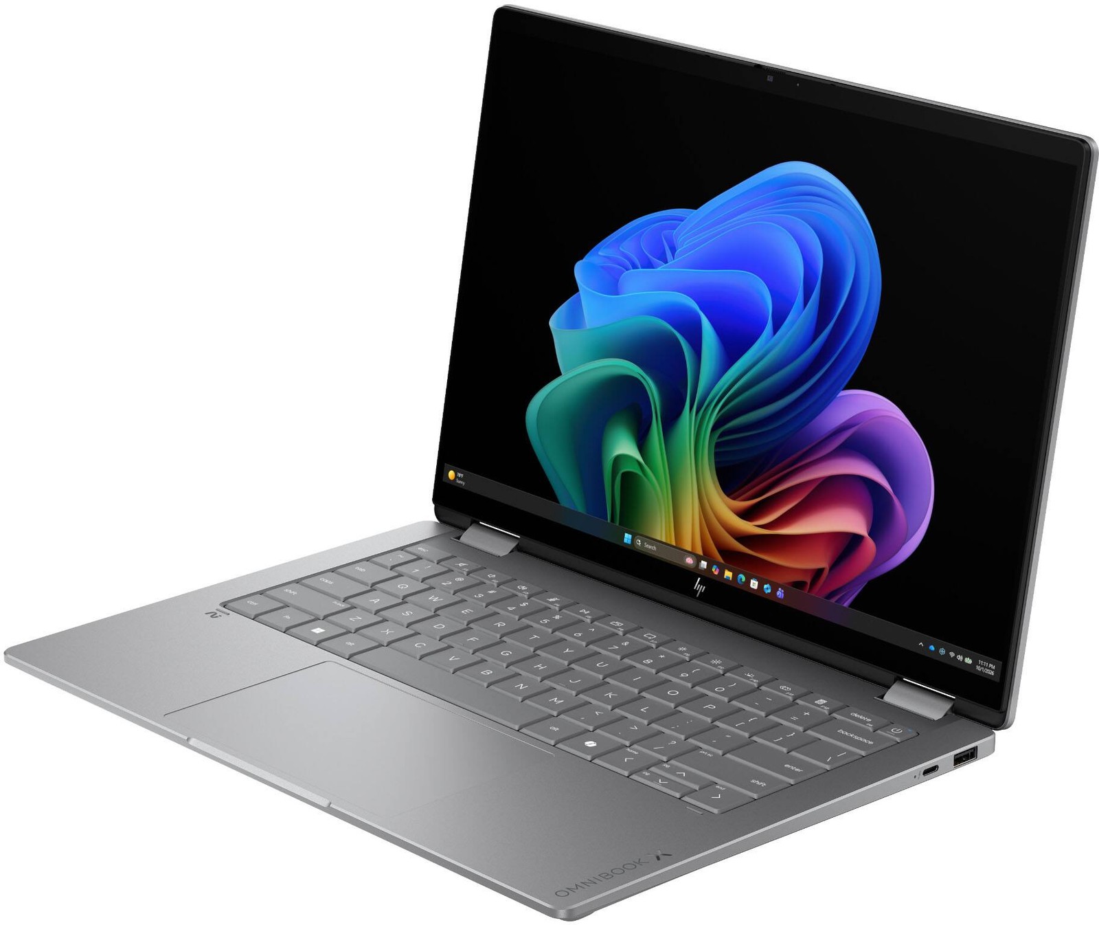 HP – OmniBook X Flip 2-in-1 – 14″ 2K OLED Touchscreen Laptop – Intel Core Ult…