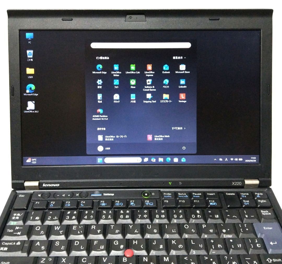 Lenovo ThinkPad X220 Core i5 CPU/8GB RAM/480GB + 60GB SSD/Windows & Linux