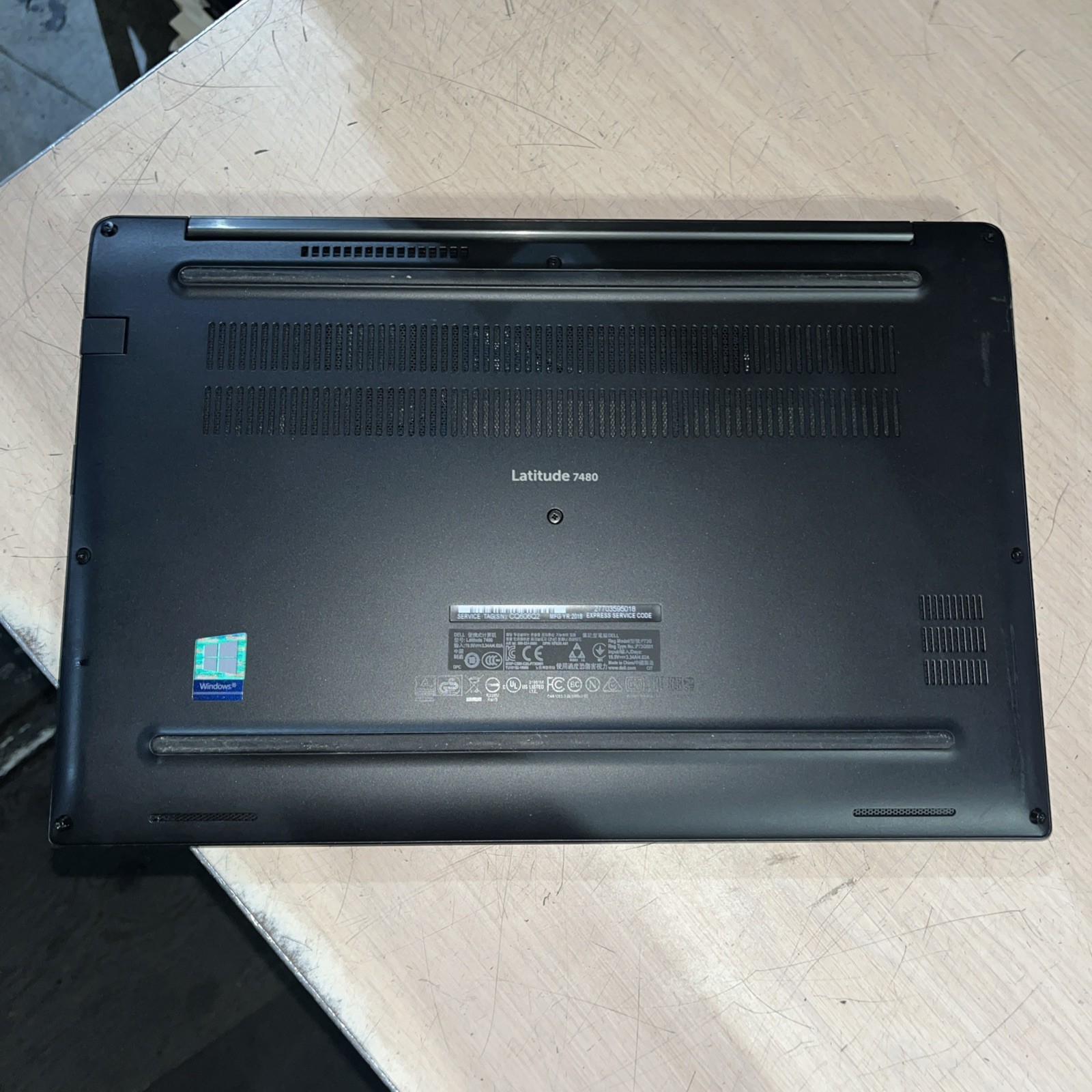 DELL LATITUDE 7480 INTEL CORE I7-7600U 8GB RAM NO HD /