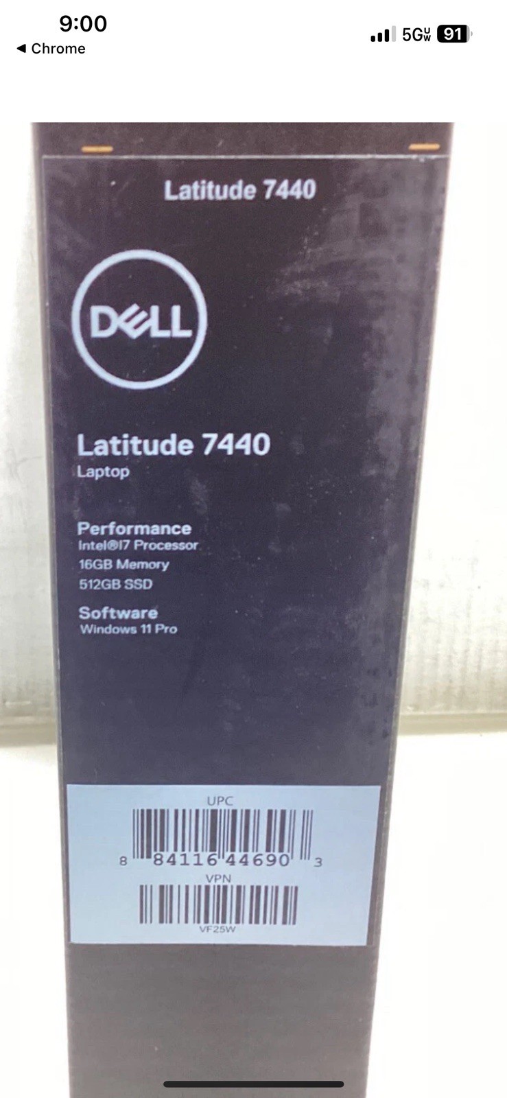 Dell Latitude 7440 14″ i7-1365U 3.9GHz 16GB 512GB W11P – Wi-Fi 6E, vPro (VF25W)