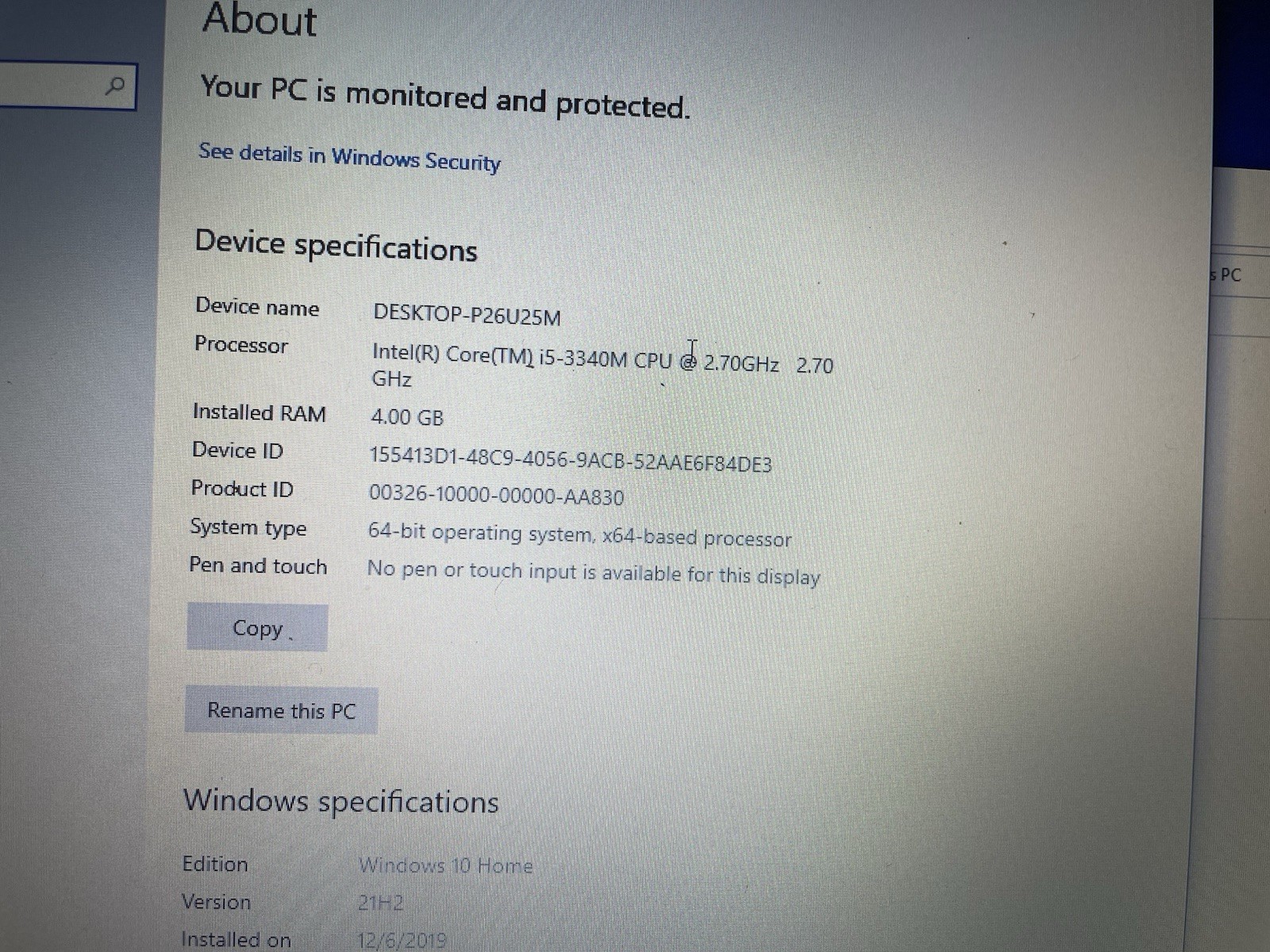 Dell Latitude E6430 Intel Core i5-3340M 2.7GHz 4GB RAM 320GB Windows 10 Home