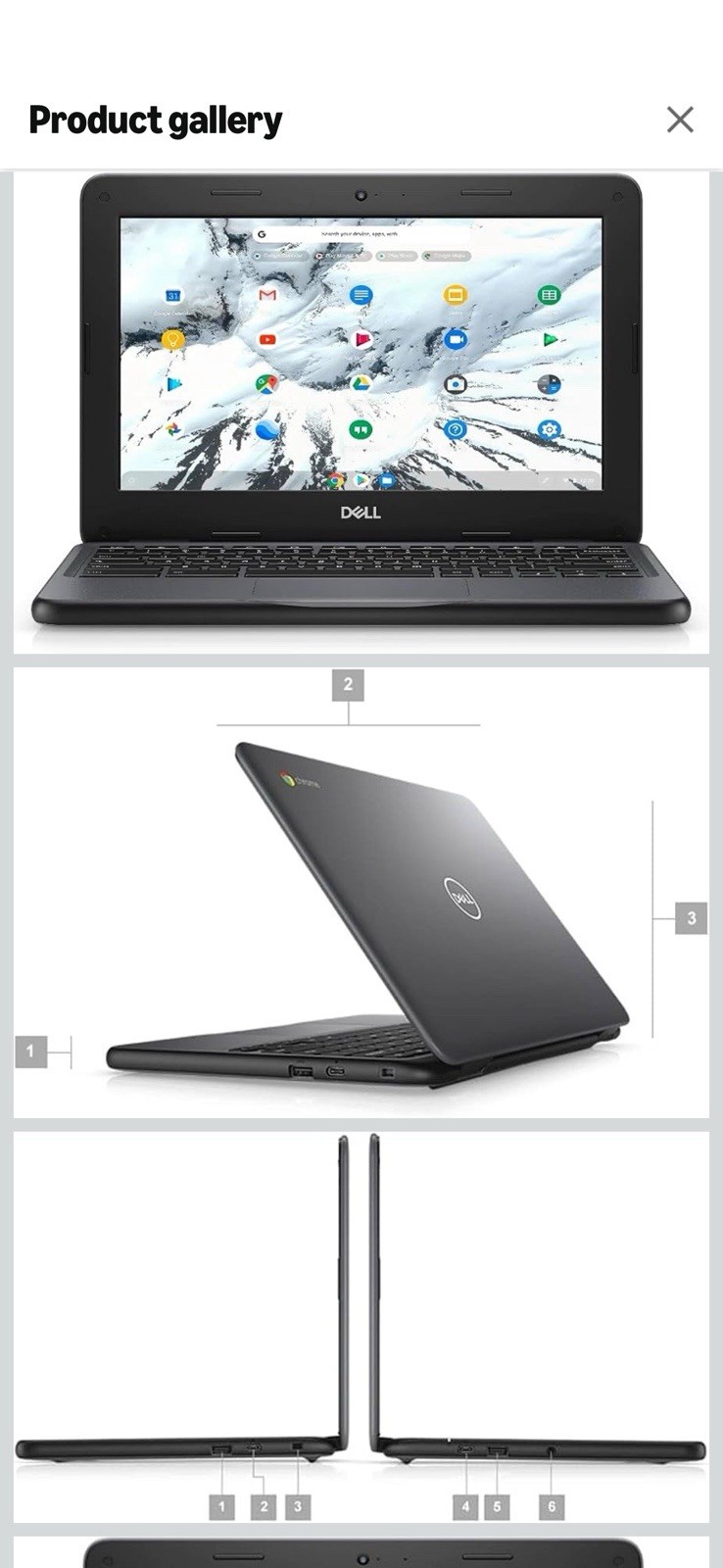 Dell Chromebook 3100, 4GB RAM, 32GB HD YKX71A01