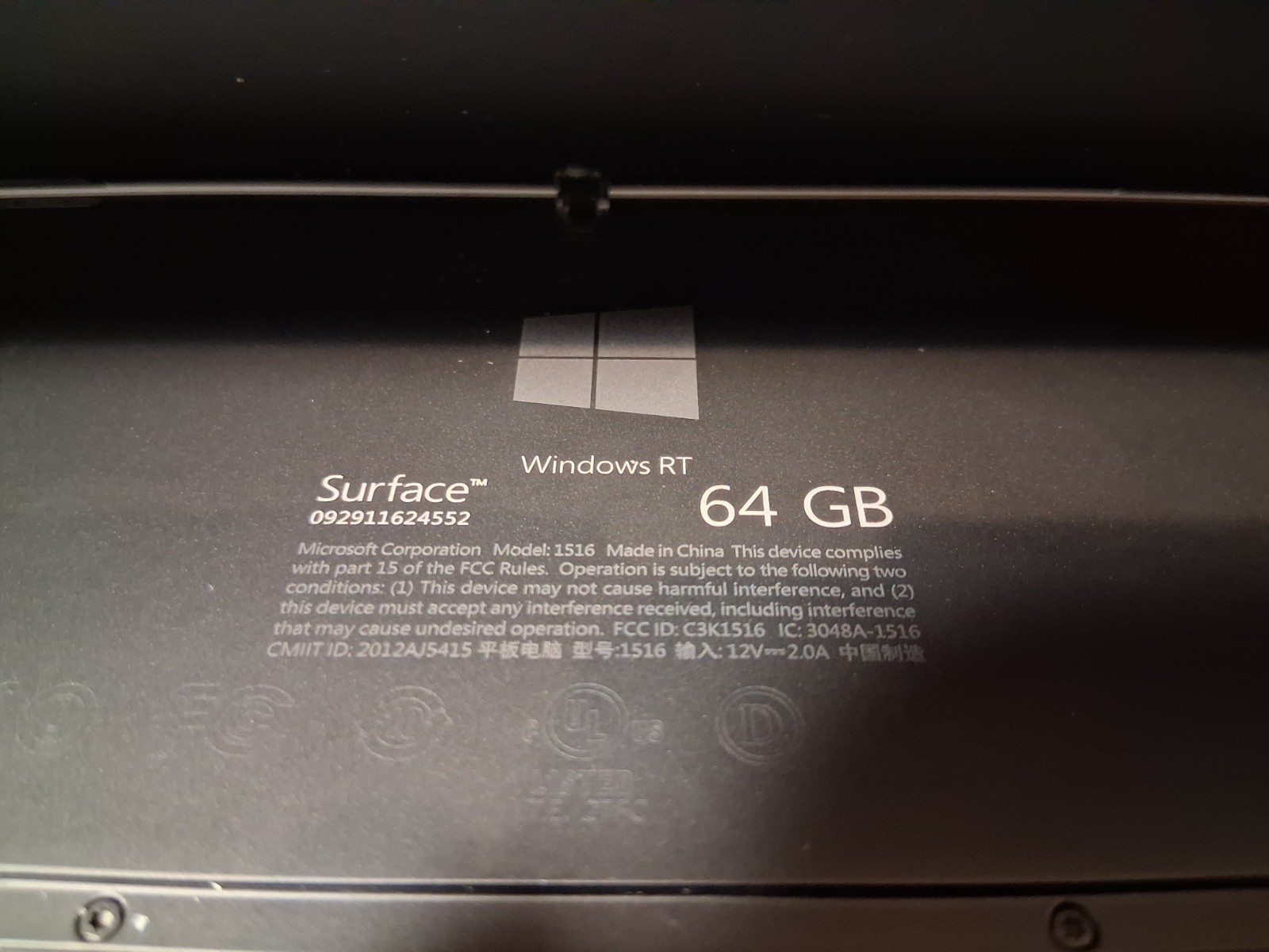 Windows Rt Surface 64gb Untested