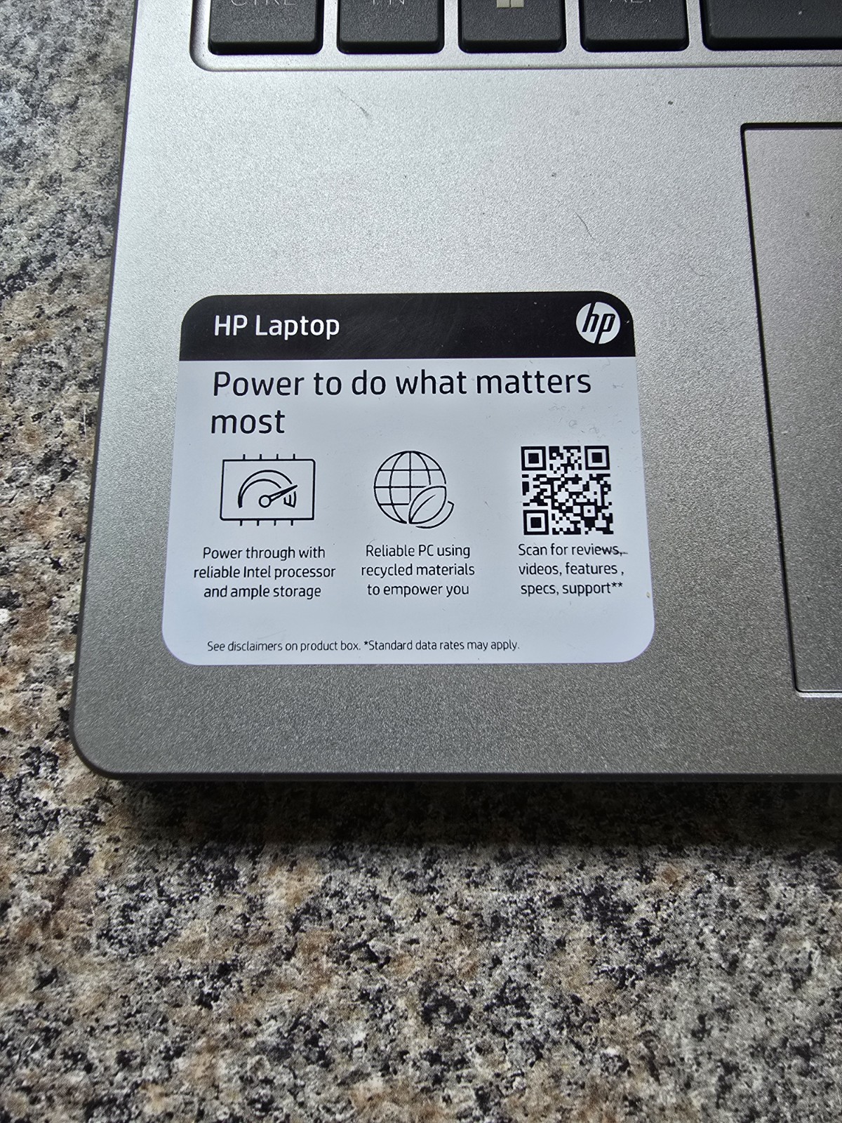 HP 15-fd0133wm 15.6″ Laptop, Intel i3 13th gen 8GB RAM 256GB SSD Silver