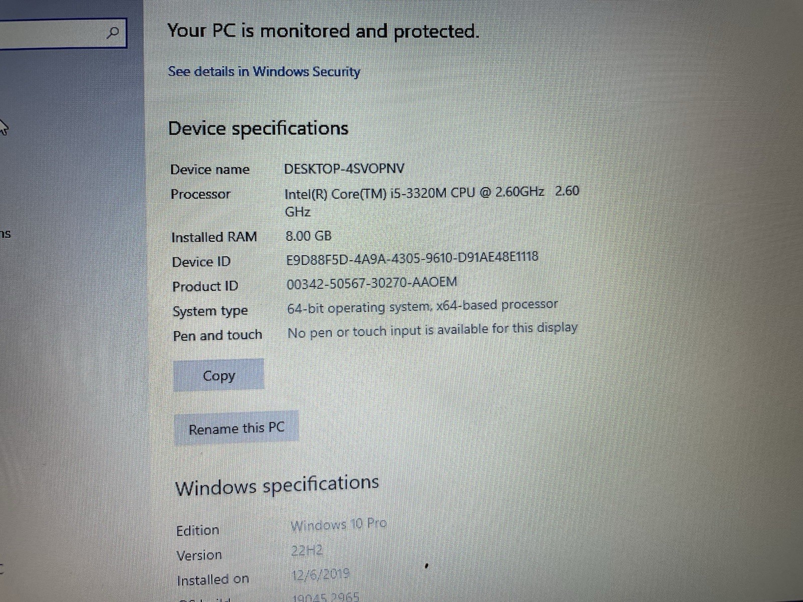 Dell Latitude E5430 320gb HDD Win 10 Pro i5-3320m 2.60ghz 8gb Ram NO Dvd HDMI