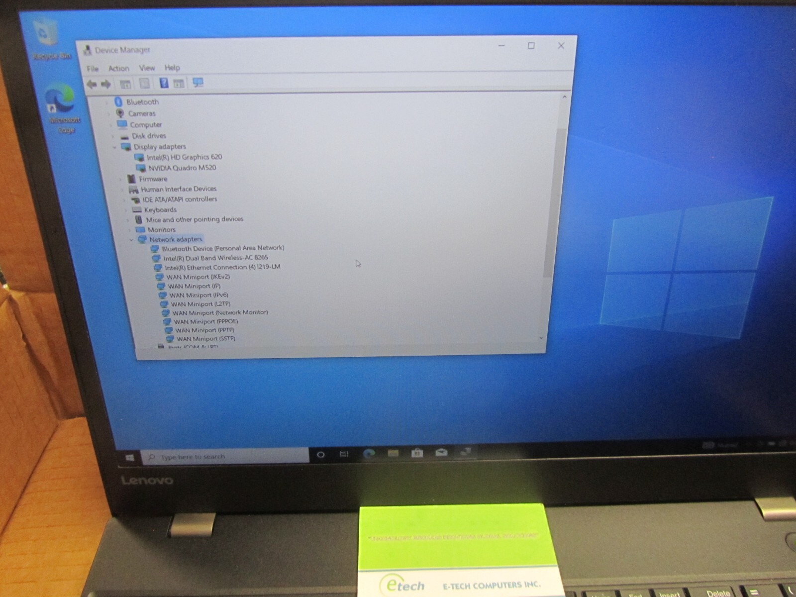 20HCS01201 – ThinkPad P51s i7-7600U 16GB 1TB SSD 15.6″ FHD QUADRO M520 2GB Win10
