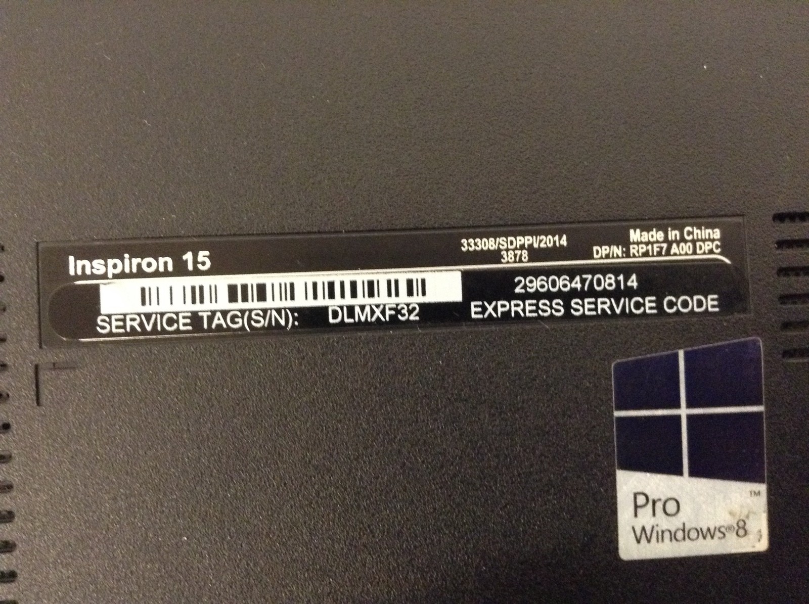 Dell Inspiron 15 3543 Laptop i5-5200U 2.20GHz 8GB RAM 1TB HDD DVD-RW WiFi Webcam