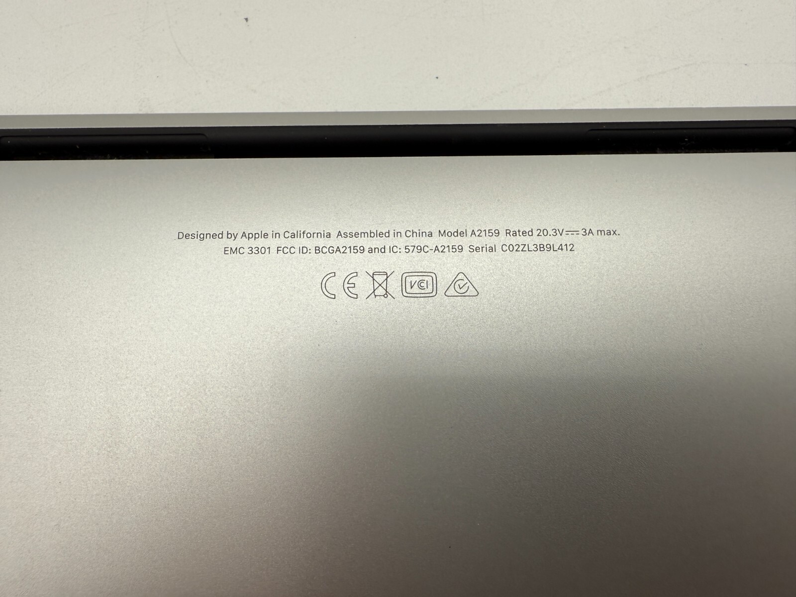 Apple MacBook Pro Touch 2019 A2159 Housing NO MOTHERBOARD For Parts/Repair – USA
