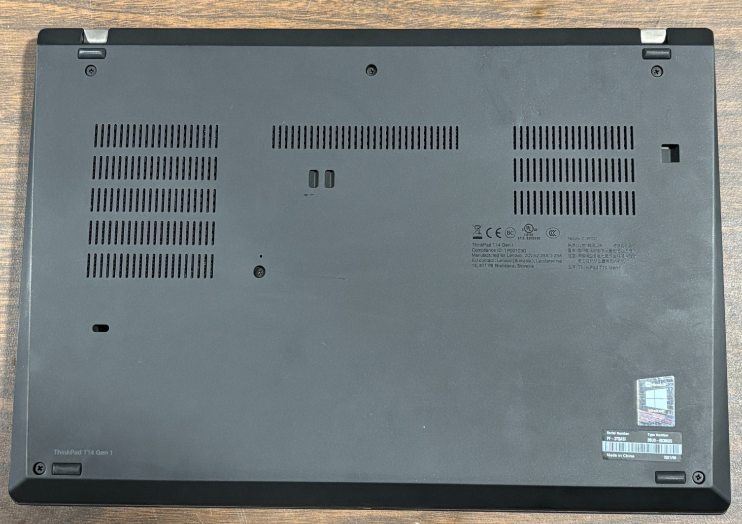 Lenovo ThinkPad T14 Gen 1 Ryzen 5 Pro 4650U 8GB RAM 256GB NVME