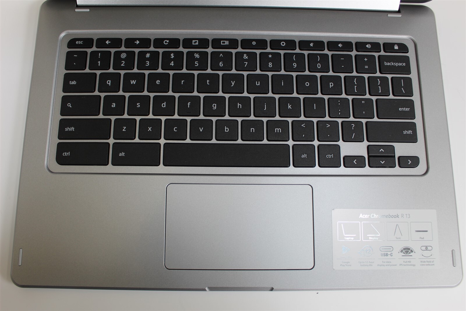 Acer R13 2-in-1 Chromebook 13″ Touch 4-Core 4GB RAM 32GB eMMC CB5-312T-K6TF