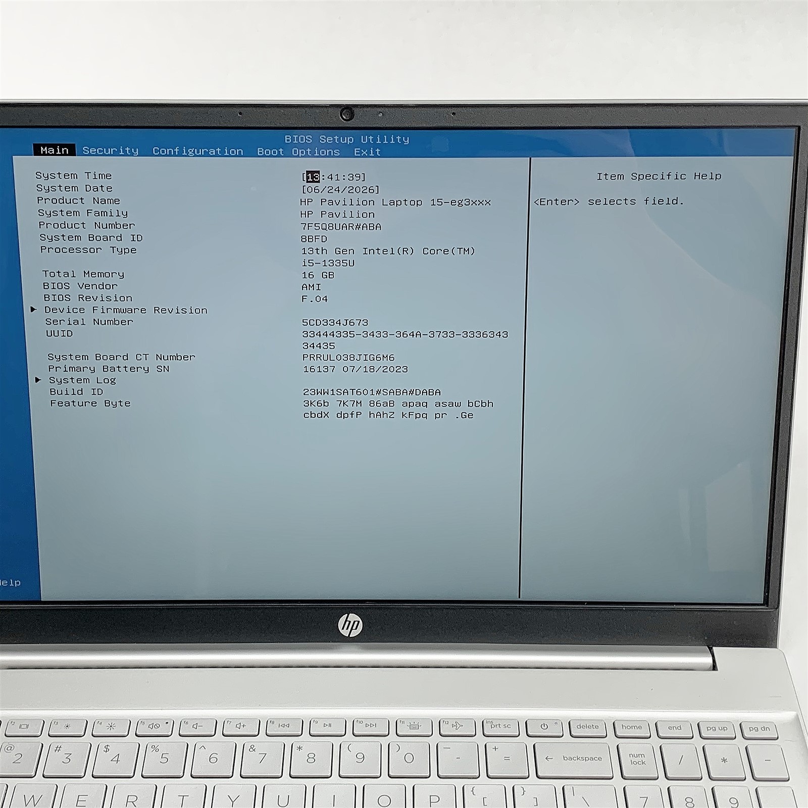 HP Pavilion 15-eg3035cl Laptop i5 1335U 1.30GHZ 15.6″ FHD 16GB 512GB NVMe Win 11