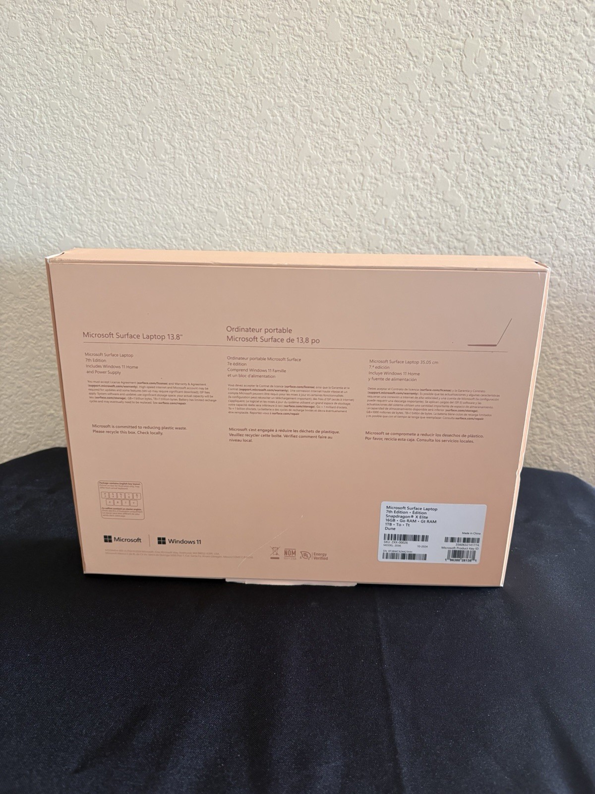 Microsoft Surface Laptop 7th 13.8″ Snapdragon X Elite 16GB 1TB Dune 2024