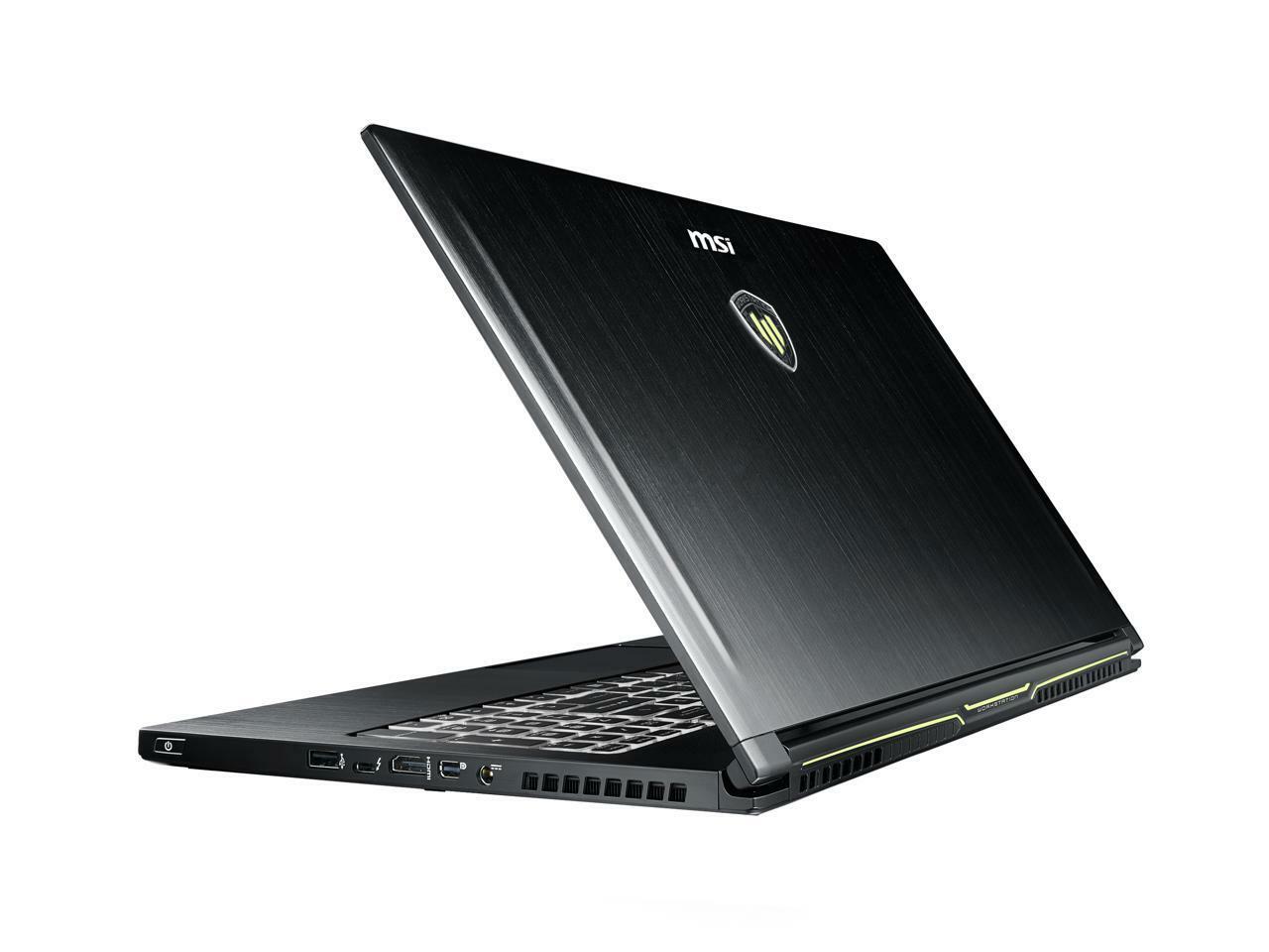 MSI WS63 8SL-015 i7-8750H, 512GB nVME+2TB, 32GB RAM, 15.6″ 4K, Quadro P4200 8GB