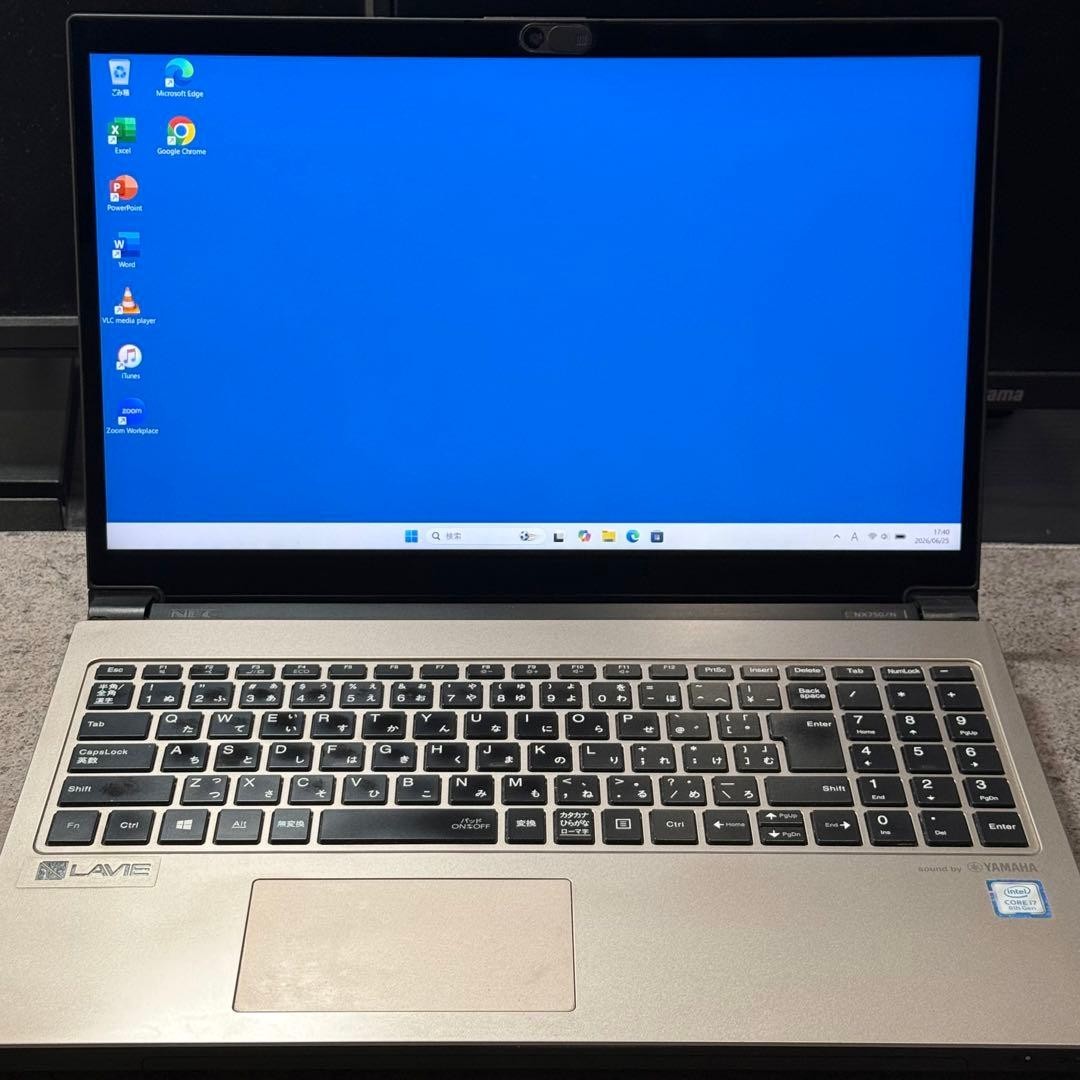 NEC LAVIE Note NEXT NX750/N i7-8750H Intel UHD 16GB SSD 240GB 15.6″ FHD Blu-ray