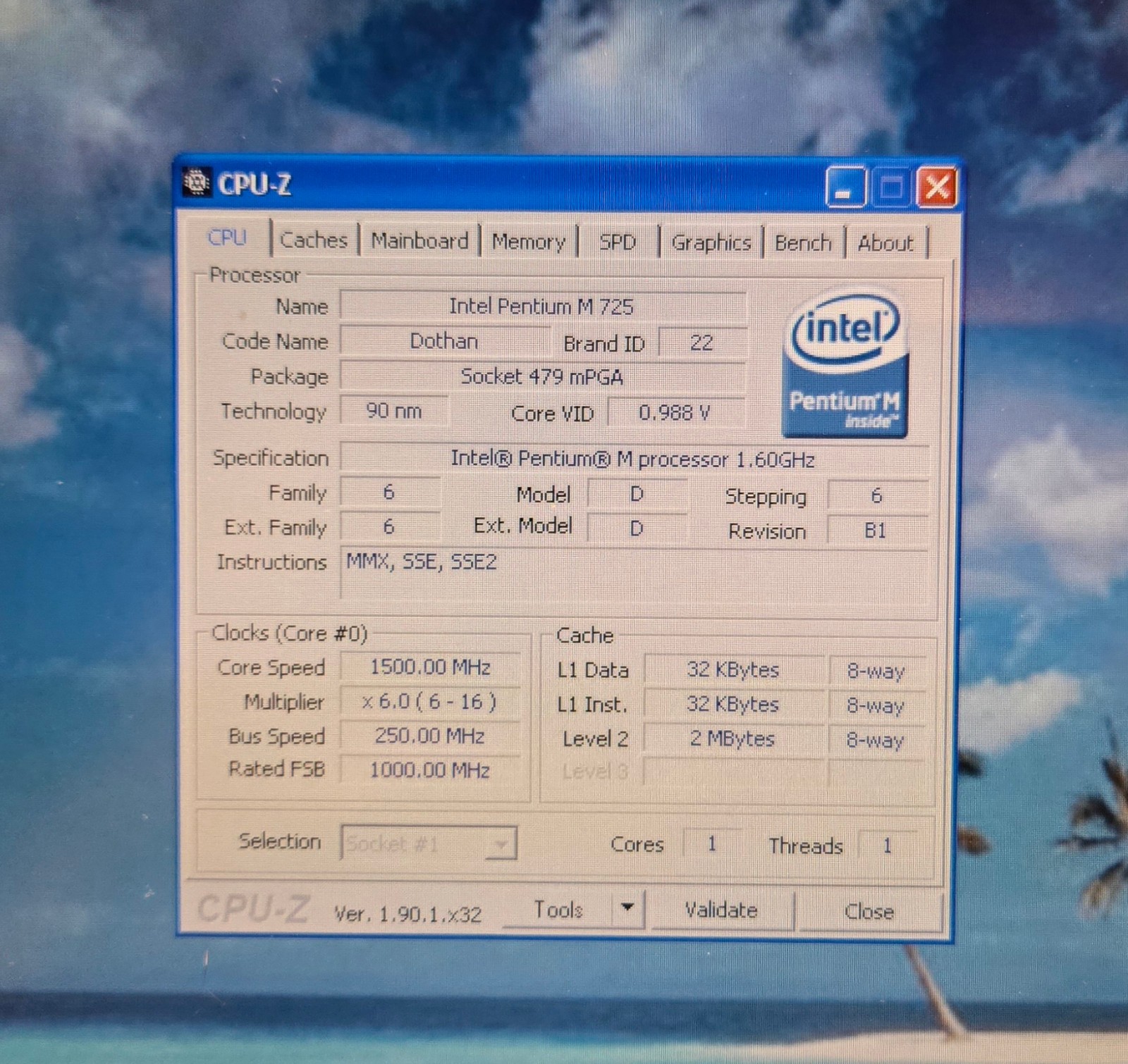 Vintage MPC Transport T2200 (Intel Pentium M @ 1.6 GHz, 768 MB RAM, WinXP Pro)