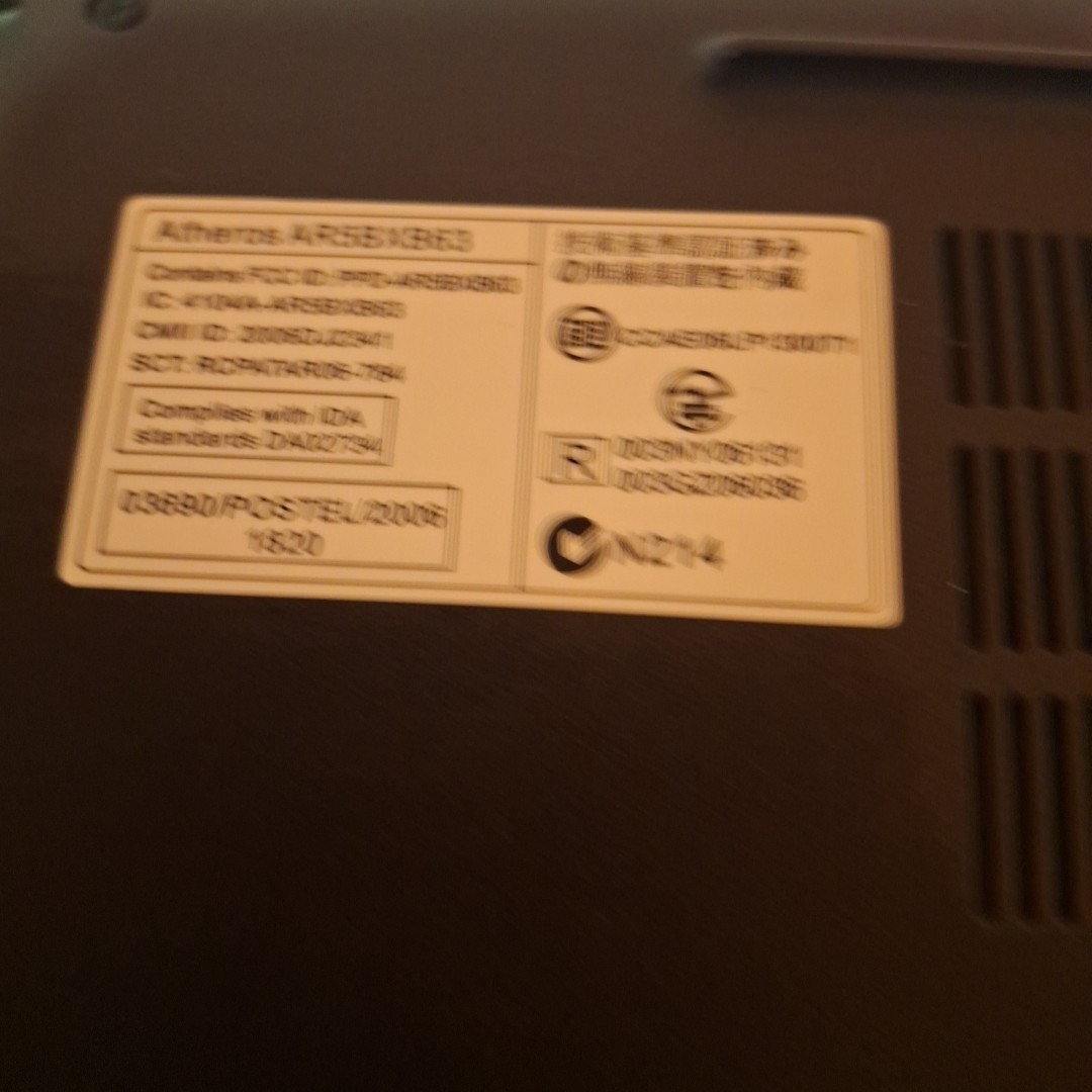Acer Extensa 5620-4025 Series Laptop Black 15.4″ Display Windows Vista For Parts