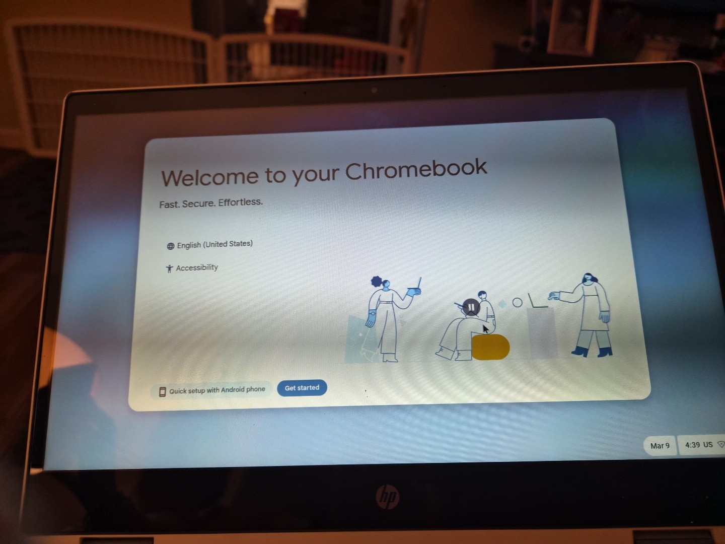HP X360 11.6″ Chromebook 2-in-1 TOUCHSCREEN ,4GB RAM, 32GB eMMC , *SEE PHOTOS*