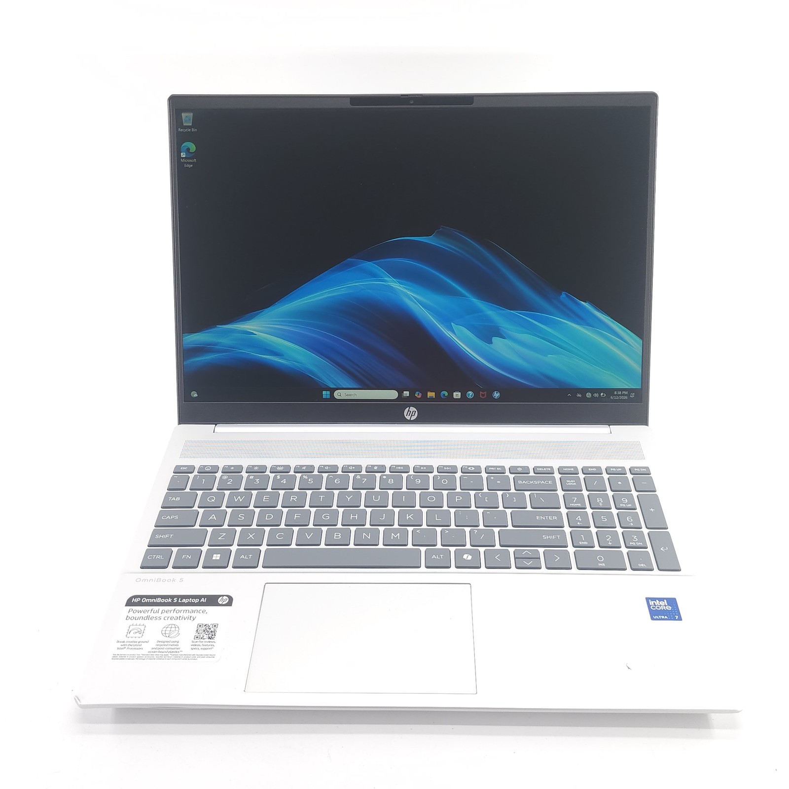 HP OmniBook 5 16-AF1017WM 16″ Intel Core Ultra 7 255U 2.0GHz 16GB RAM 1TB SSD