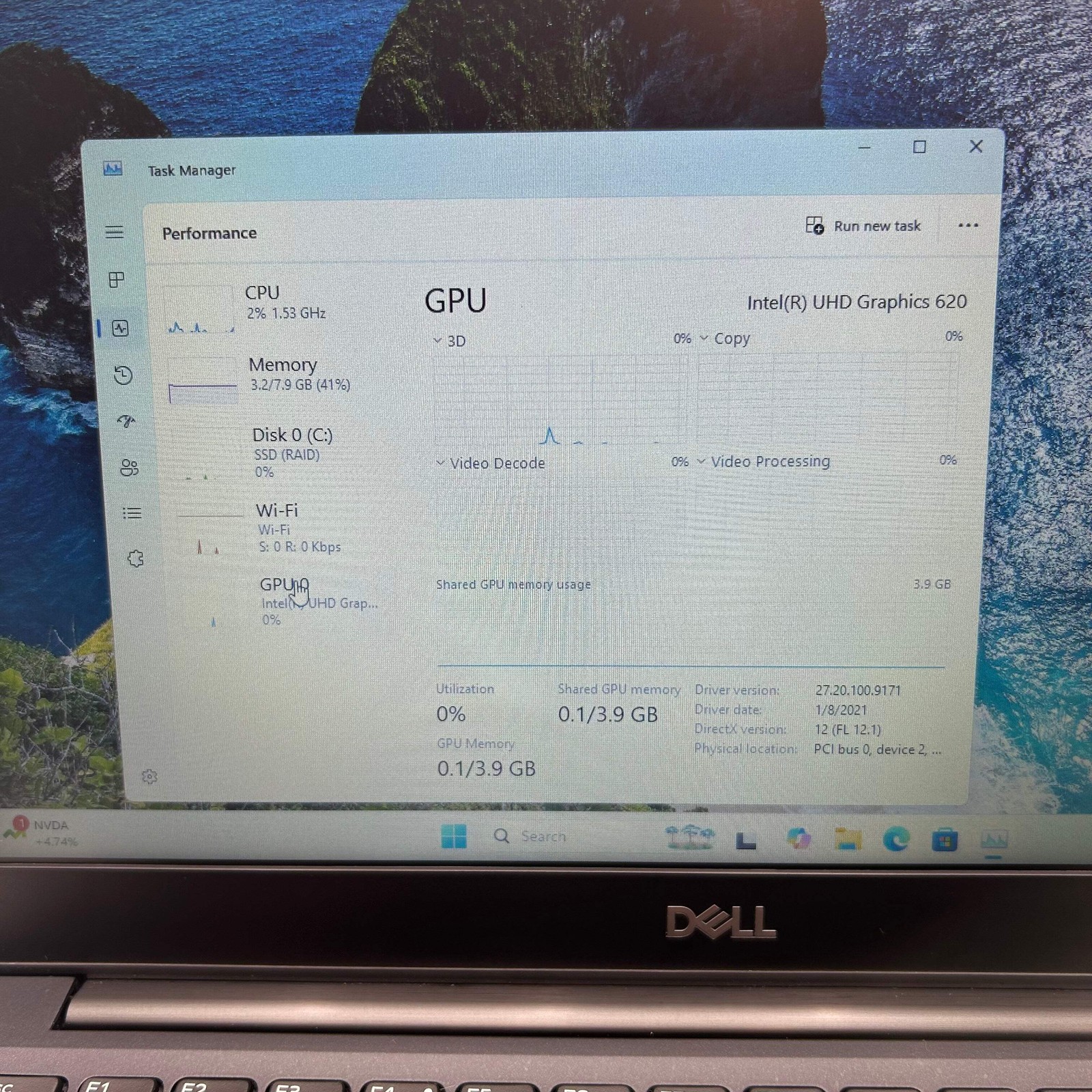 Dell Latitude 7290 Windows 11 Laptop Intel i5-8350U 8GB RAM 256GB 13″