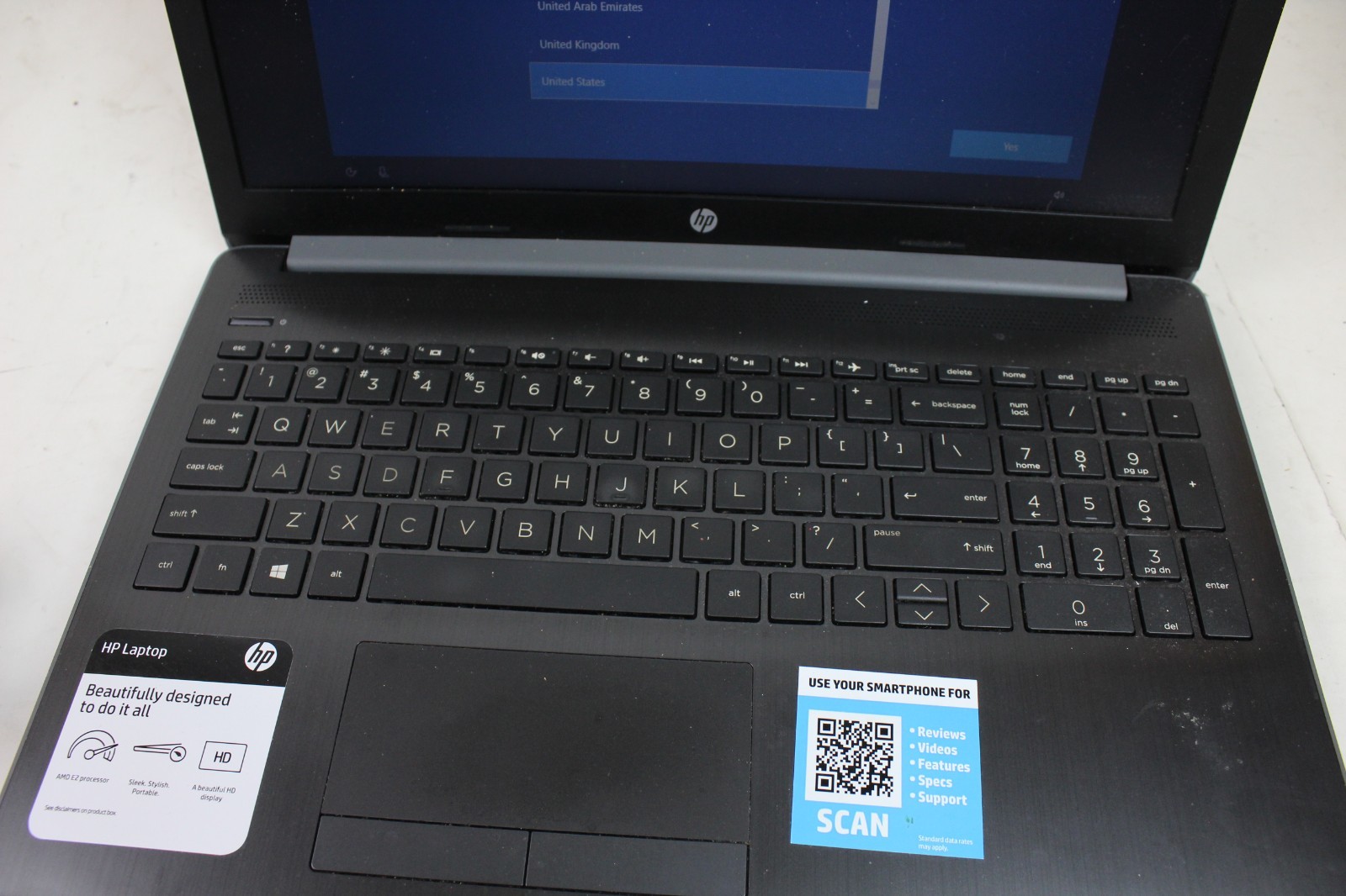 HP Laptop 15-DB0091NR 15.6″ AMD E2 1.5GHz 4GB RAM 500GB HDD w/ OS