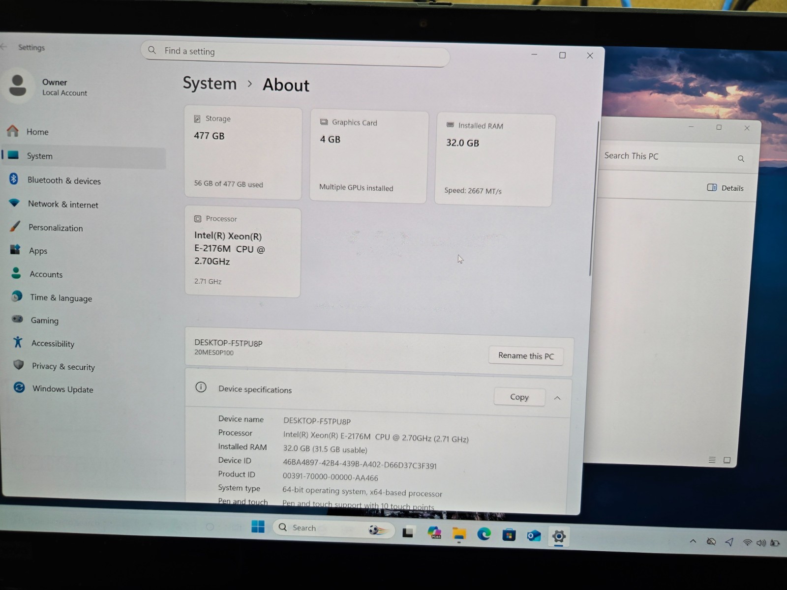 Lenovo P1 | OLED Touch | P2000 | Xeon E-2176M | 32GB RAM | 512GB SSD | Burn-in