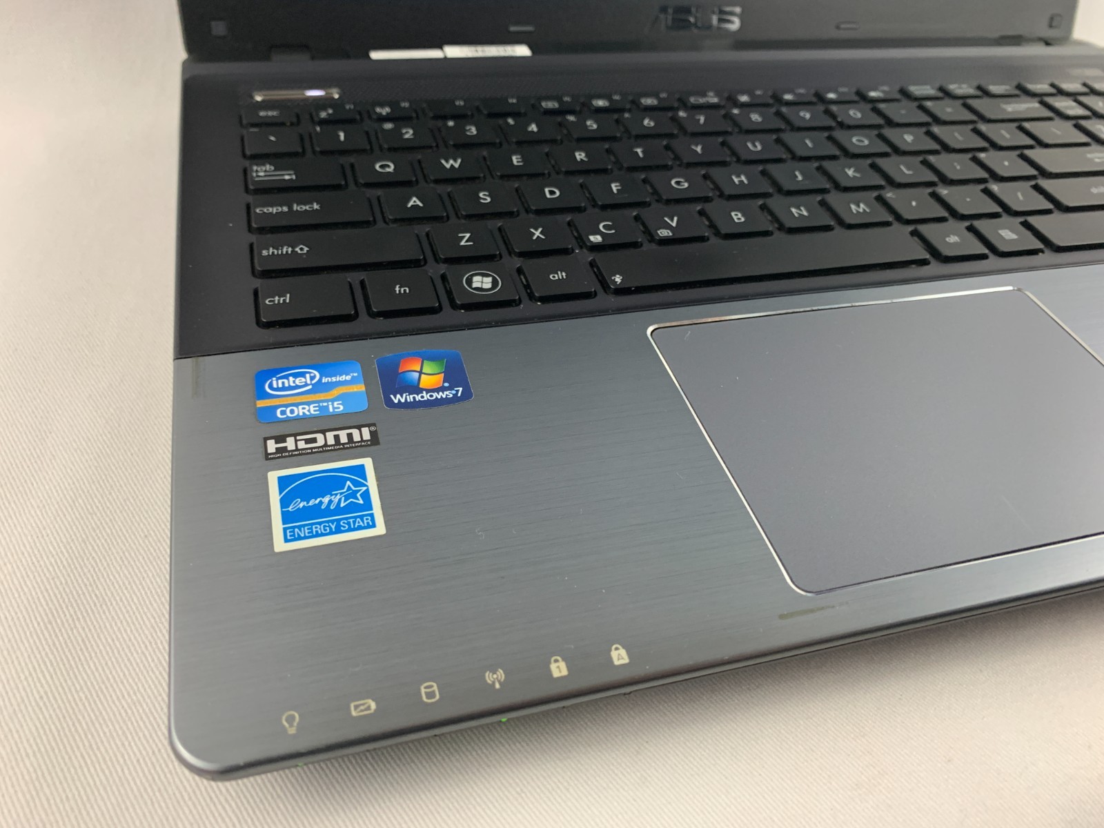 Asus U57A Laptop Intel Core i5-2450M 2.5GHz 6GB RAM 750GB HDD Win 7, New Battery