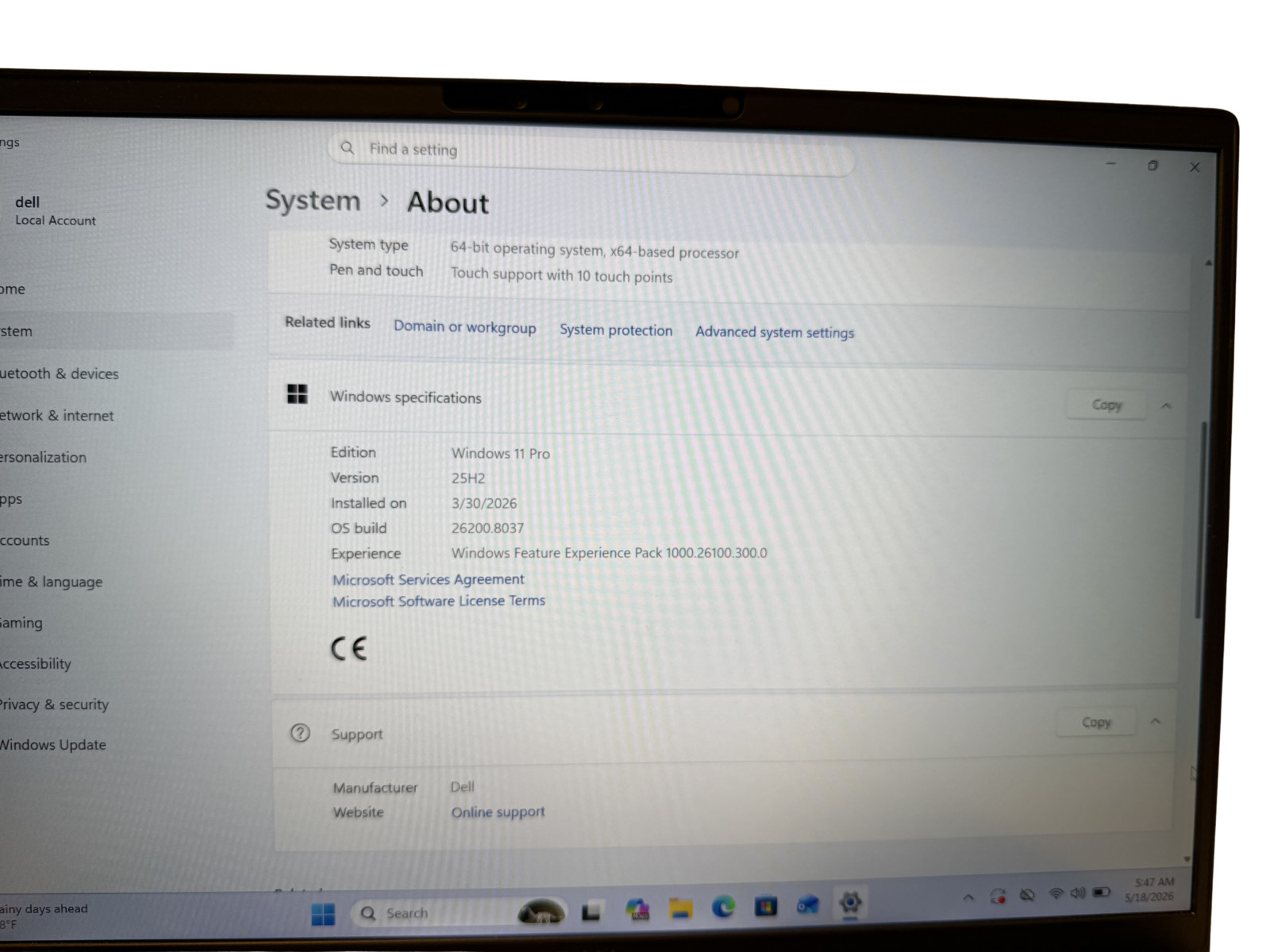 Dell Latitude 7450 14 FHD+ 2.1 GHz Ultra 7 165U 32GB RAM 256GB SSD Touch Screen