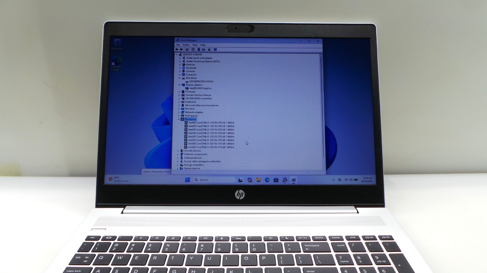 HP ProBook 450 G7 | 15.6″ | i5-10210U 1.60GHz | 8GB DDR4 256GB NVMe | WIN 11 PRO