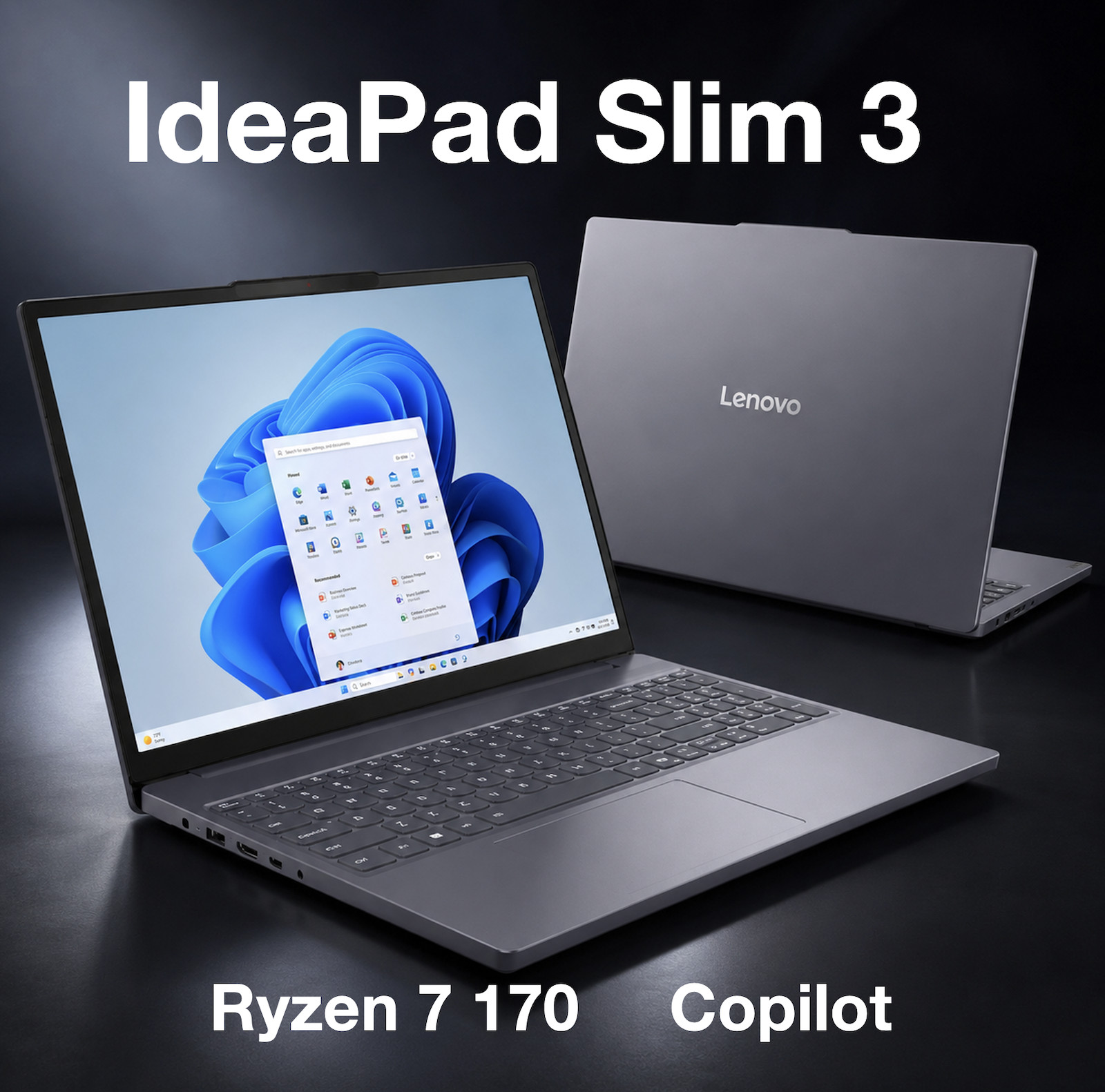 Lenovo IdeaPad 15.3″ 1920×1200 AMD Ryzen 7 170 16GB RAM 1TB SSD Windows 11 Pro
