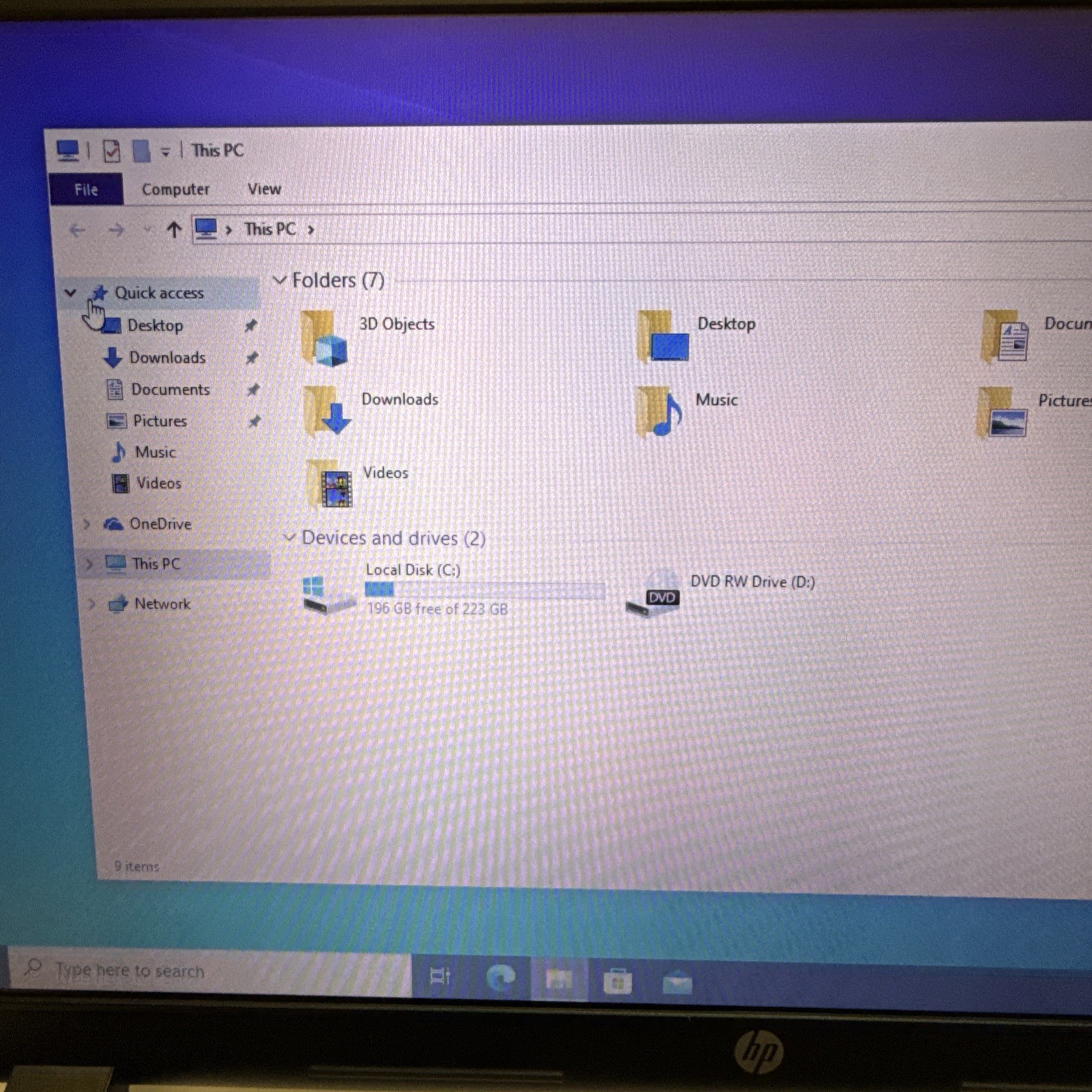 HP 255 Laptop AMD A4 4gb Radeon R2 15.6″ win 10 250GB HDD – No Battery – As Is