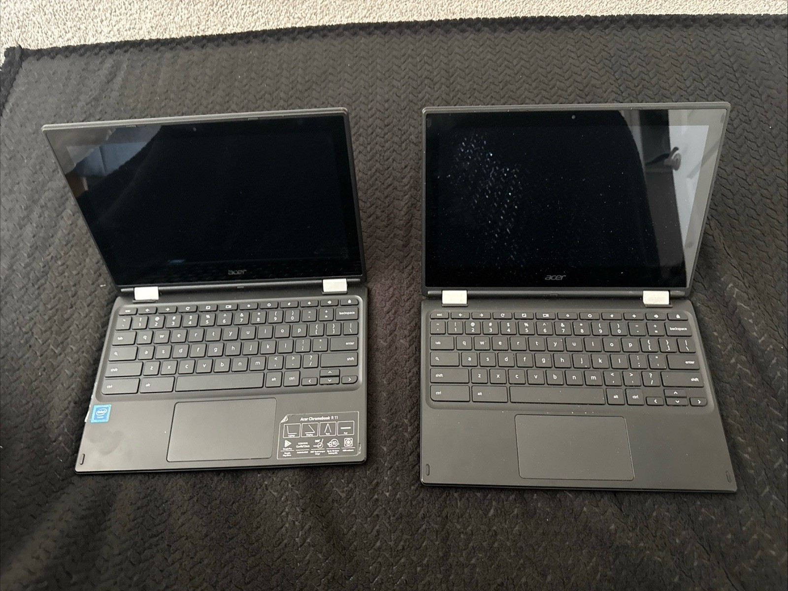 Lot Of 2 -Acer ChromeBook R11 C738T Series 11.6″ Intel Celeron N15Q8