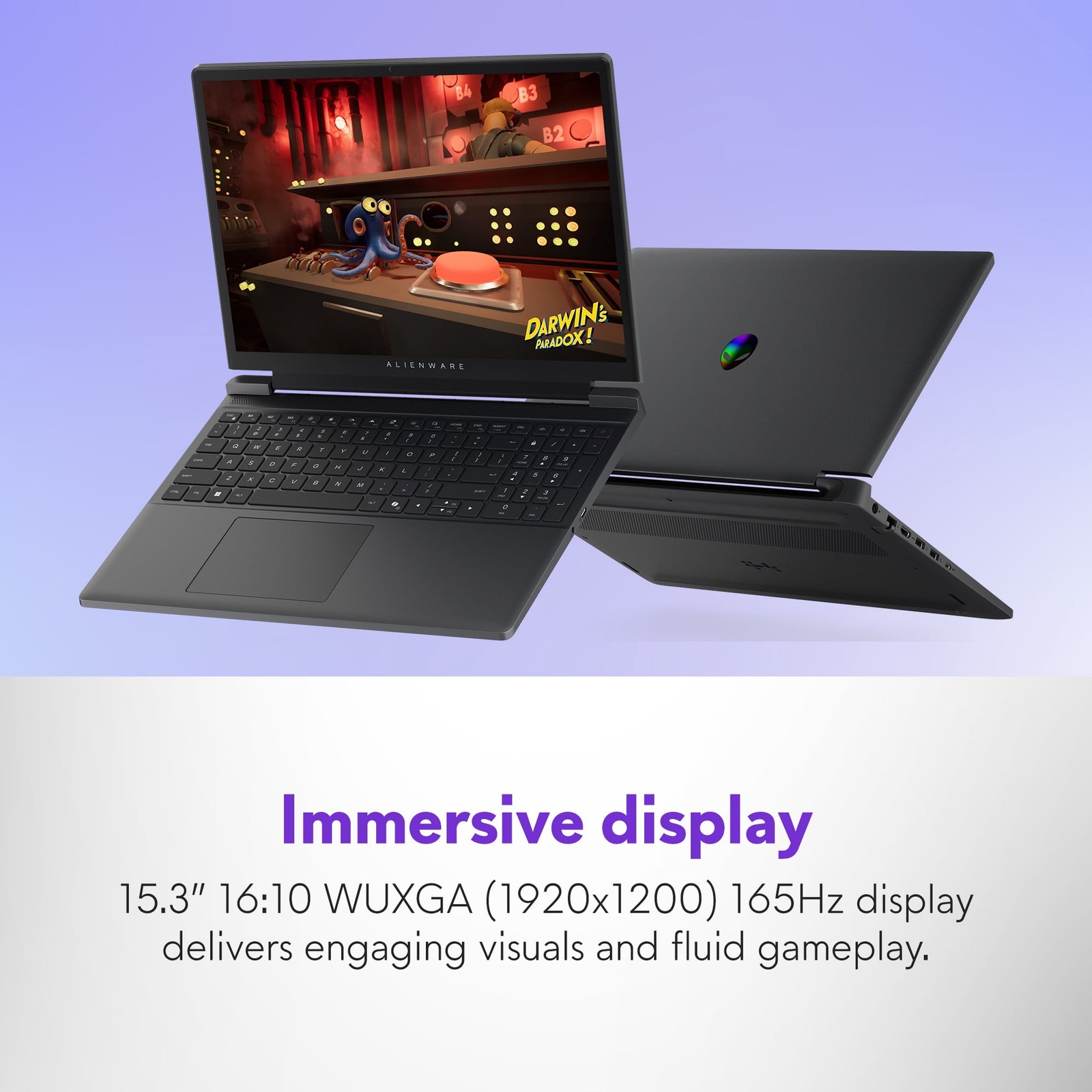 Alienware 15.3″ WUXGA 165Hz Gaming AMD Ryzen 5 220 RTX 4050 GDDR6 16GB 512GB SSD