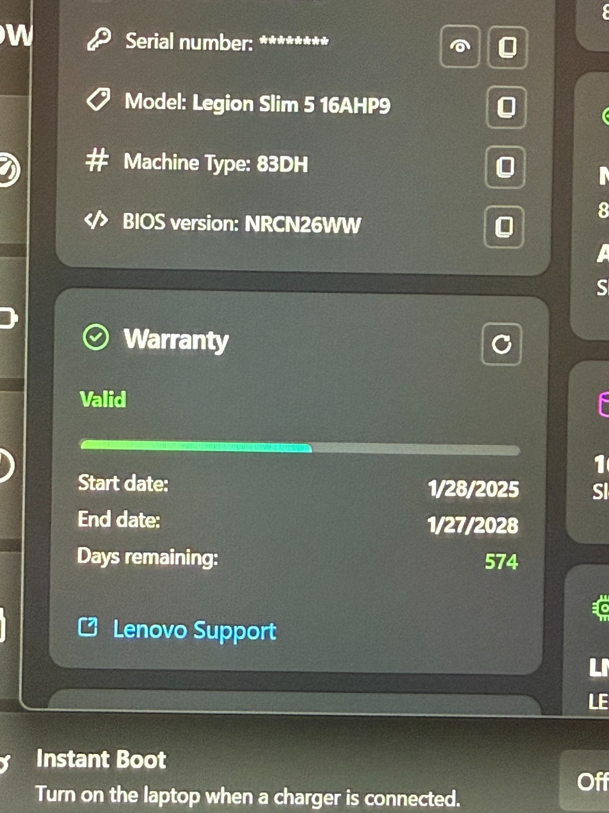 Lenovo Legion Slim 5 Gen 9 Ryzen 7 8845HS RTX 4060 16GB Laptop Warranty 2028