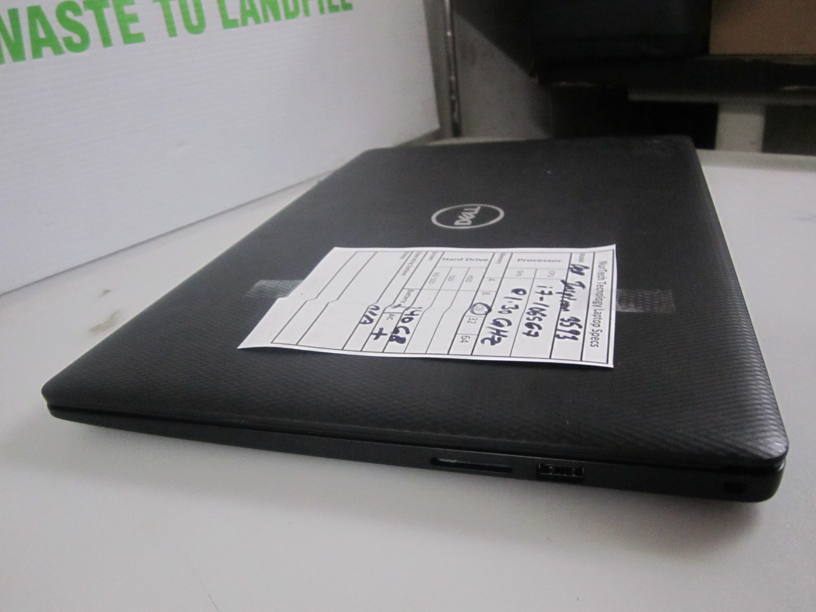 Dell Inspiron 3593 Laptop I7-1065G7 16GB 240GB M2SSD 1.30GHZ NOOS + AC