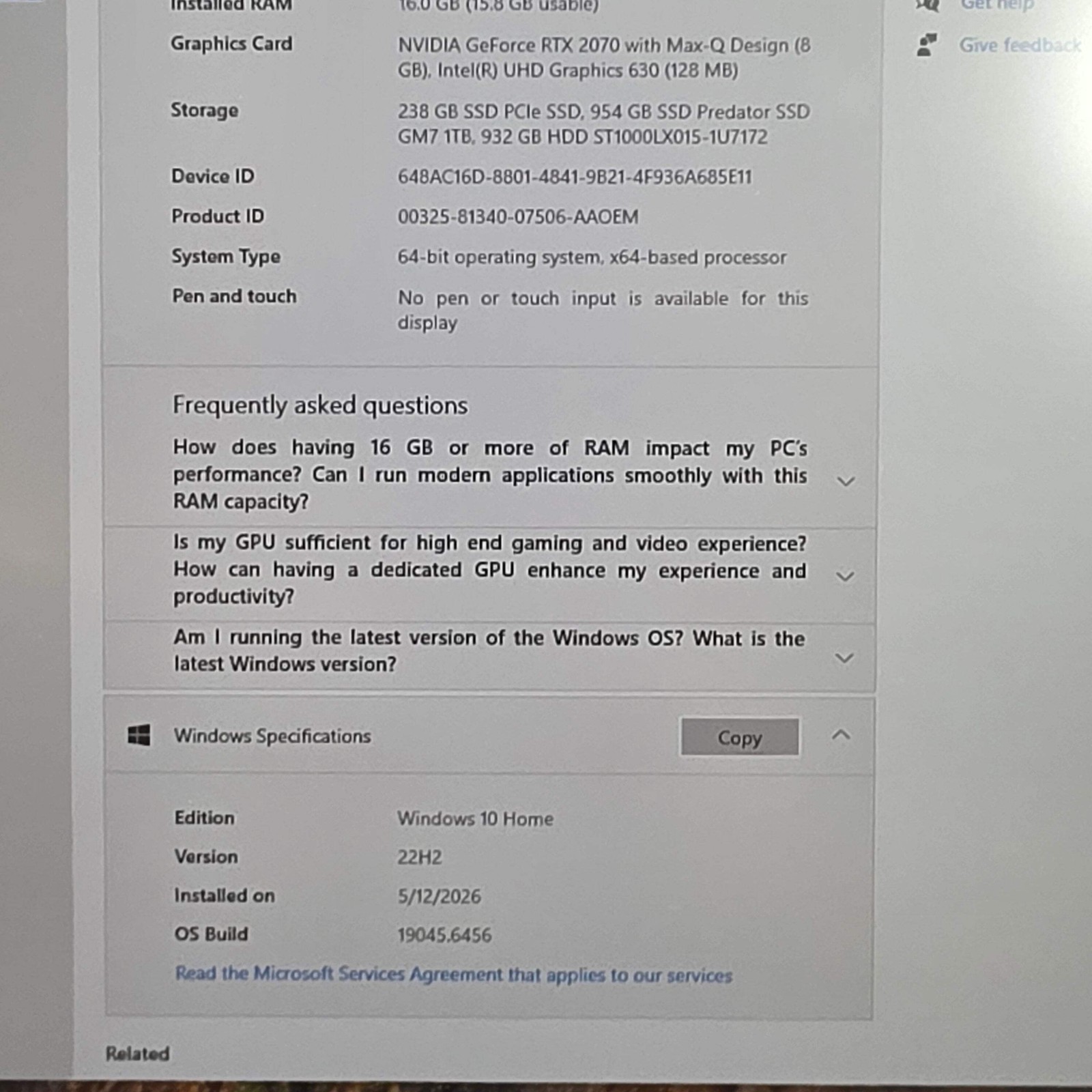 Alienware M17 D6USBF 17.3″ i7-8750H 2.2GHz 16GB RAM 954GB SSD 932GB HDD GeForce
