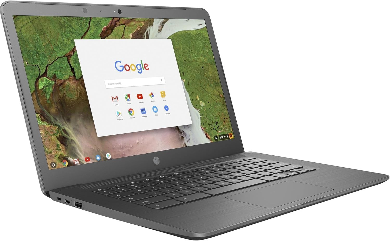 HP Chromebook 14 G5 14″ HD Celeron N3350 4GB RAM 32GB eMMC WiFi Webcam