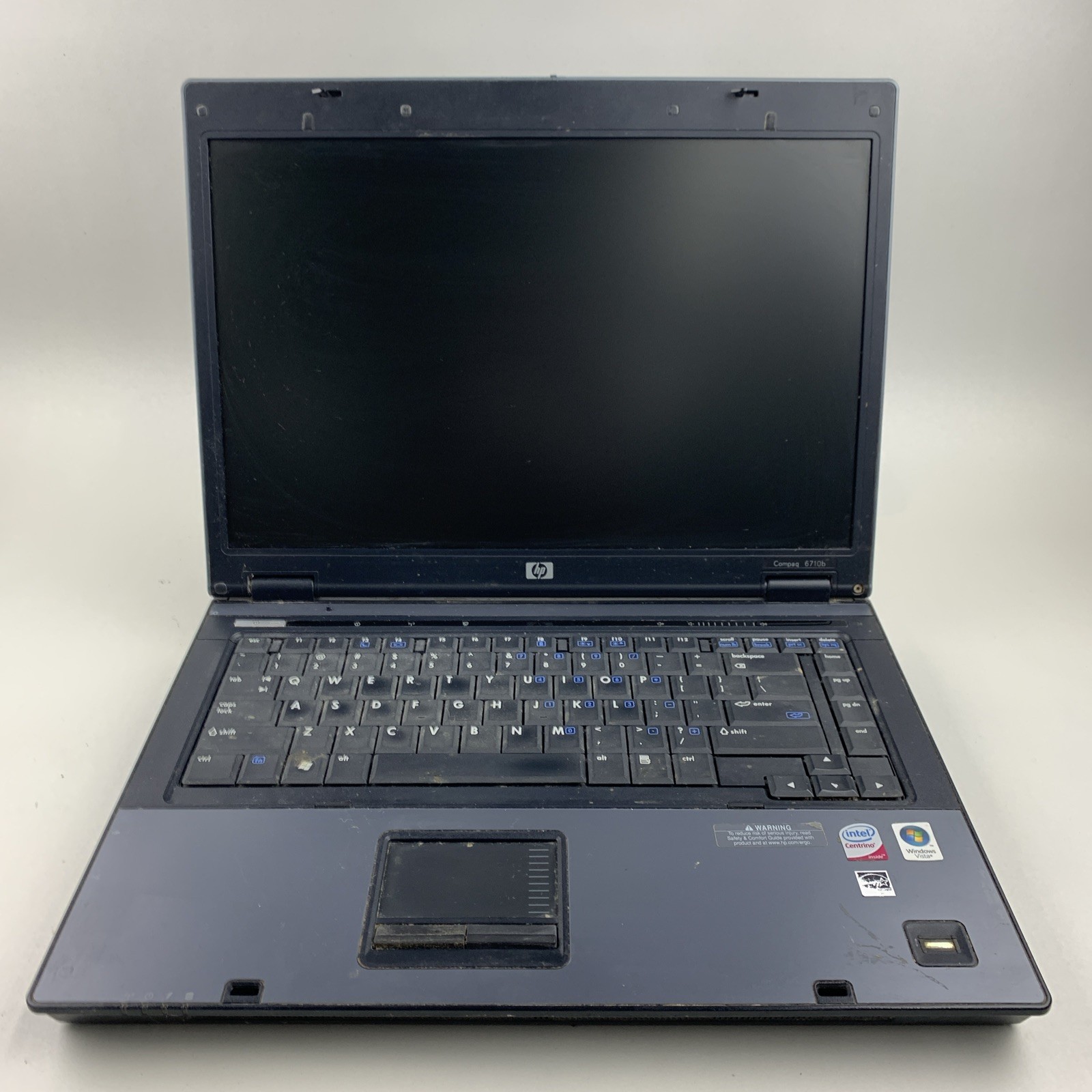 HP Compaq 6710b Core 2 Duo 2.10GHz 2GB RAM 15.4″ No Batt./ HDD/OS – BAD SCREEN