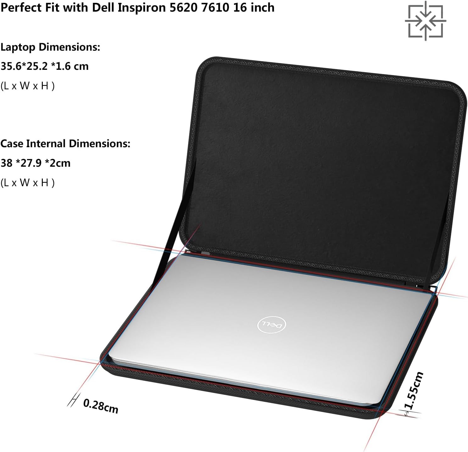 Hard Laptop Case for 16 inch DELL Pro Max 16 Plus MB16250, ASUS ROG Strix G16