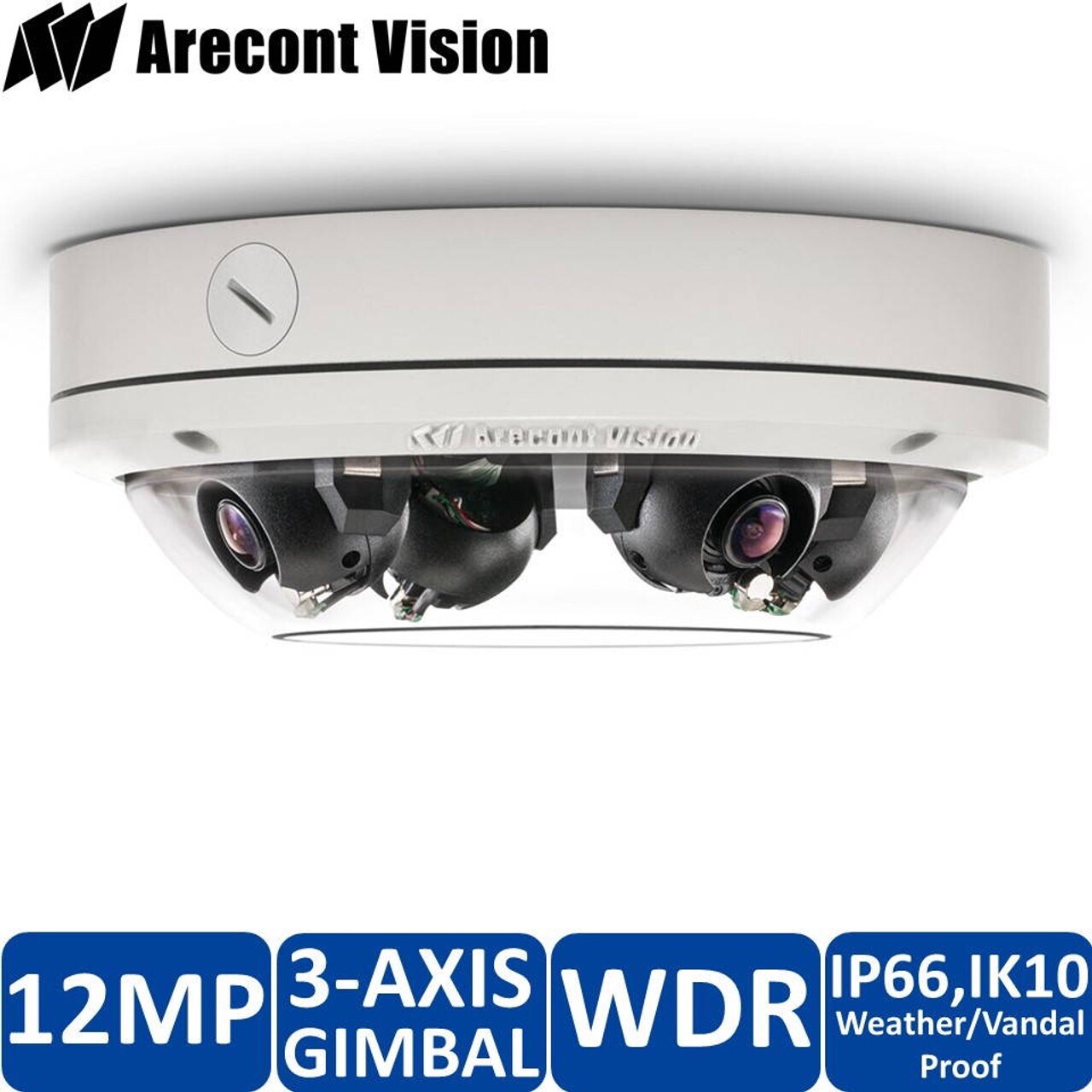 **Lot of 10** Arecont Vision SurroundVideo Omni G2 AV12276DN-28 – 12MP -R