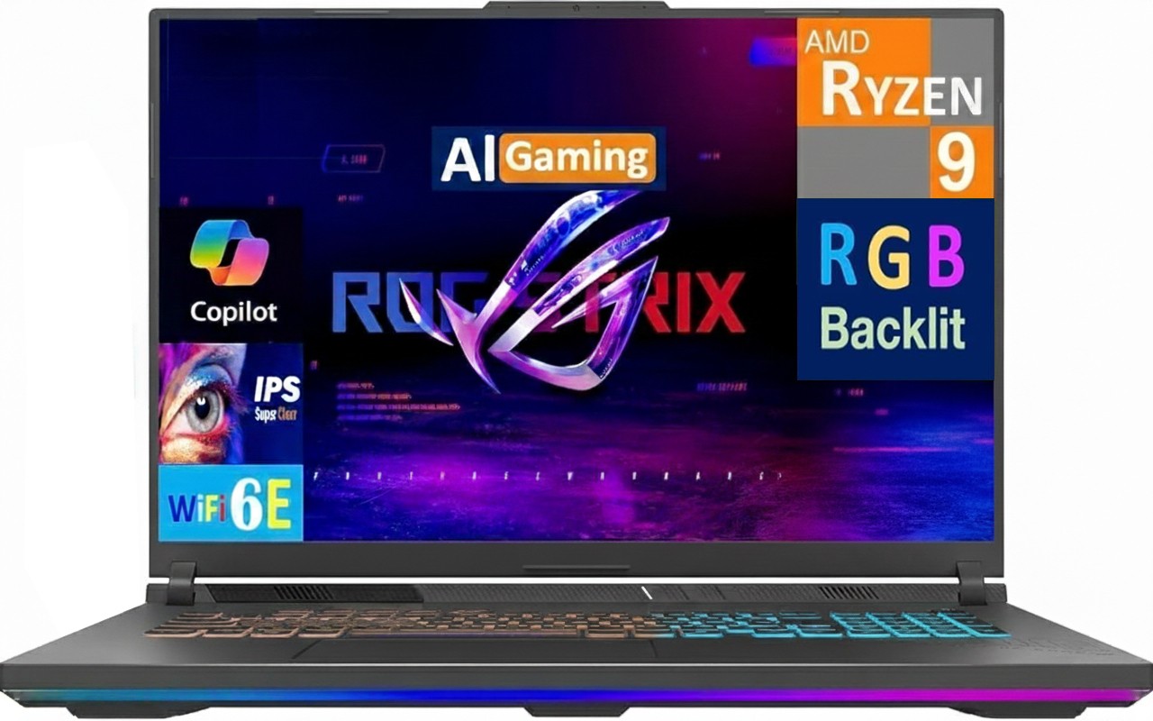 ASUS ROG Strix 18″ 2560×1600 Ryzen 9 8940HX 64GB 1TB SSD RTX 5070 Windows 11 Pro