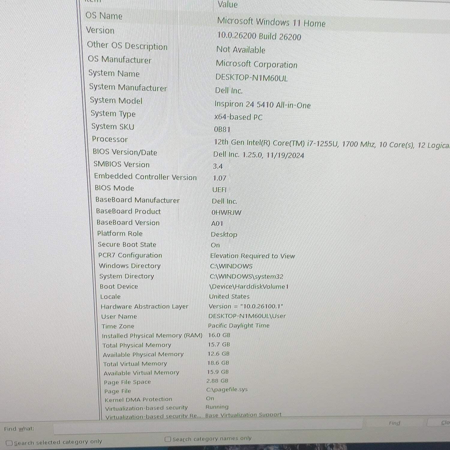 Dell Inspiron 24 5410 AIO 24″ i7-1255U 1.70GHz 16GB RAM 512GB SSD
