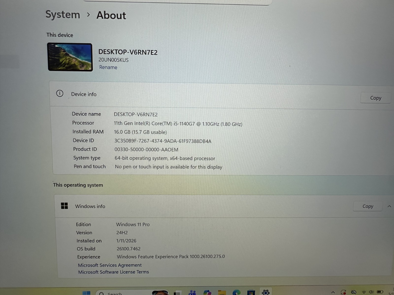 Lenovo ThinkPad X1 20UN005KUS Nano Intel Core i5-1140G7 16GB 512GB SSD Win11 Pro