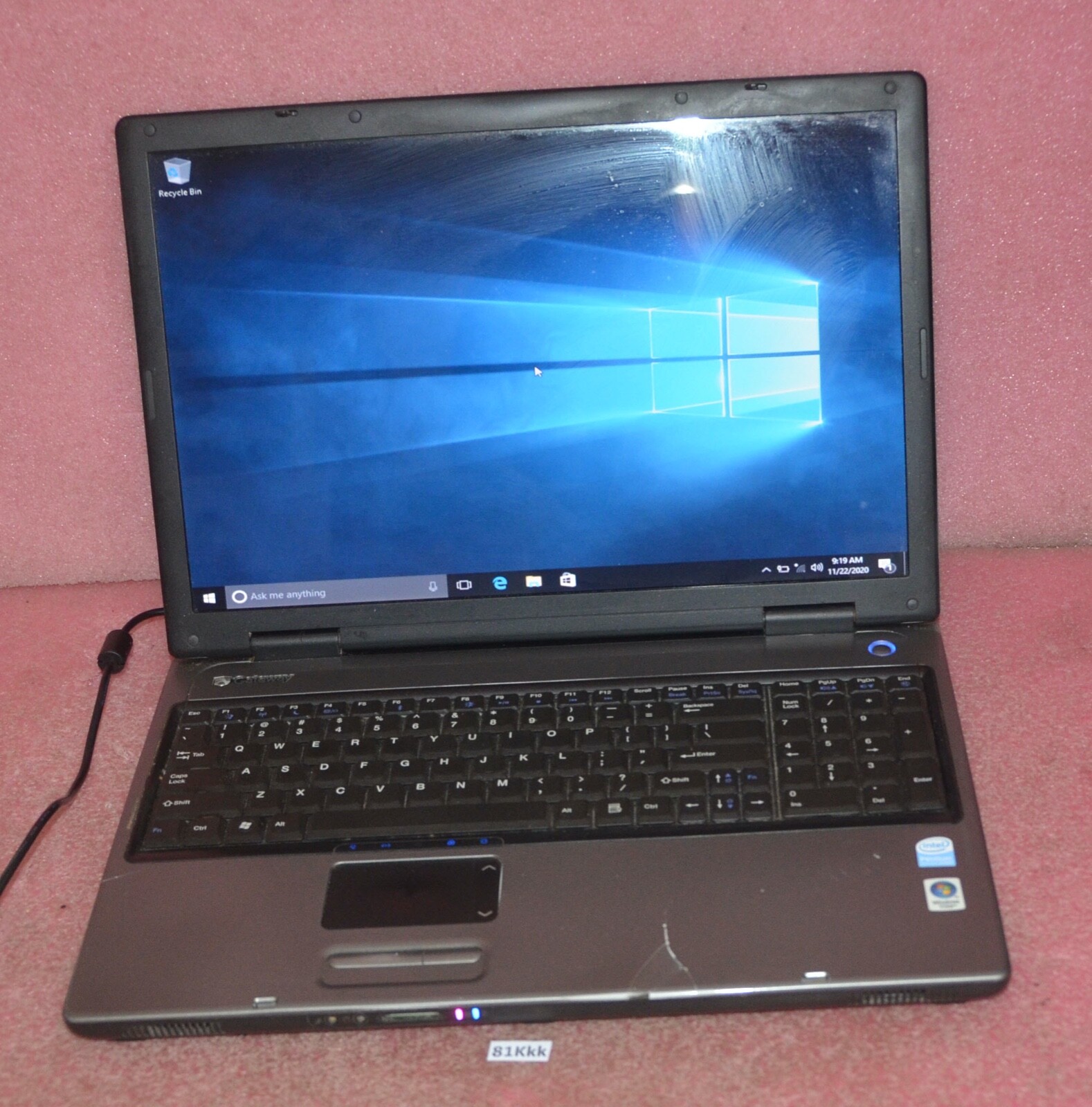 Gateway MX8741 Laptop__Intel T2130 CPU @ 1.86 GHz__1GB RAM__120GB HDD.