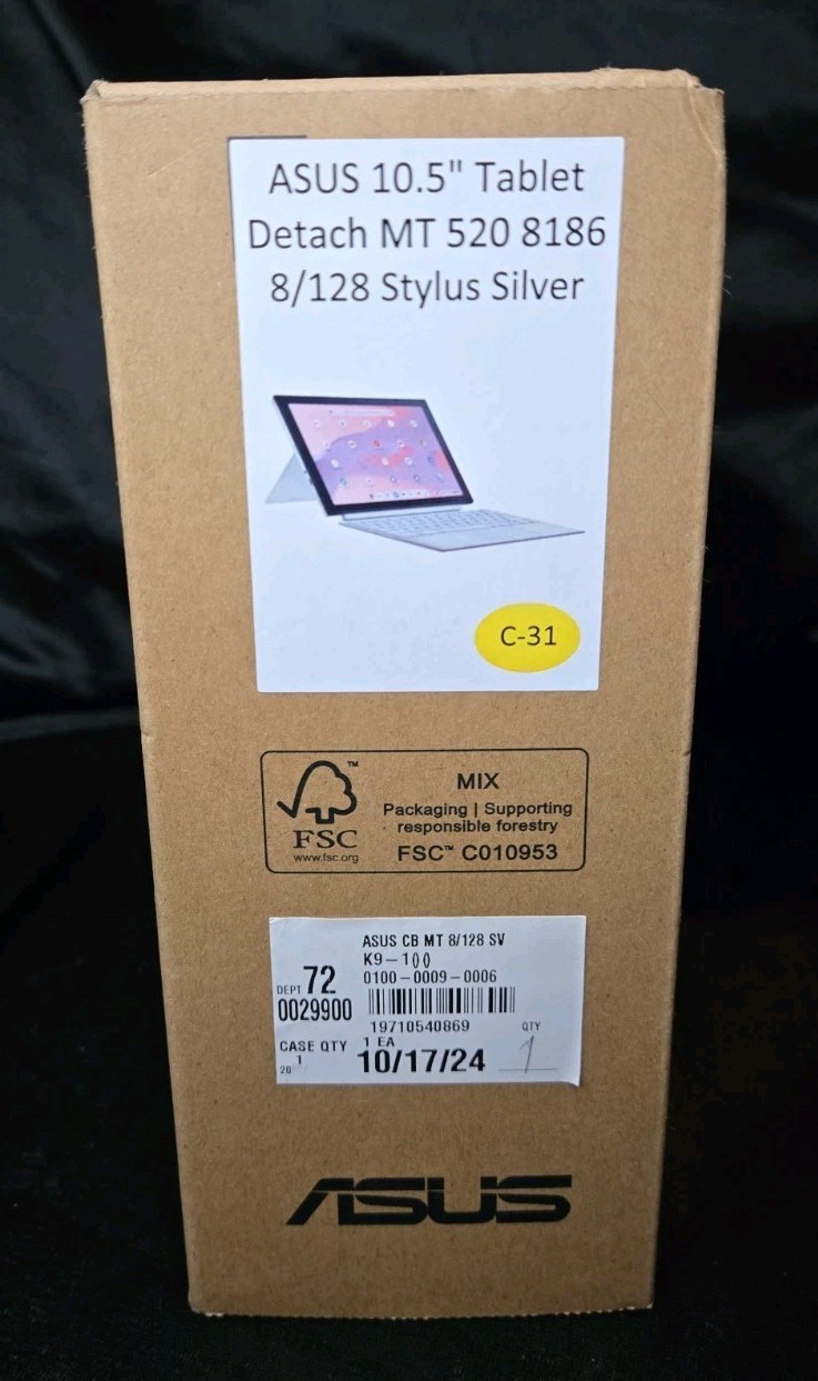 ASUS Chromebook CM3001DM2A-WS88T-S 10.5″ WUXGA Touchscreen (Silver) 8G/128GB