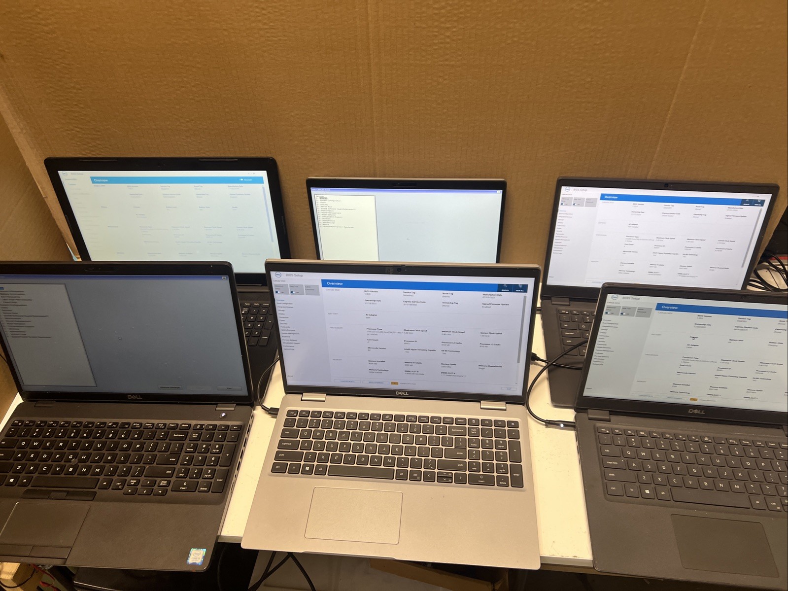 Lot of 6 Dell Latitude Precision 3400 5500 5501 7480 3540 i5 i7 Laptops