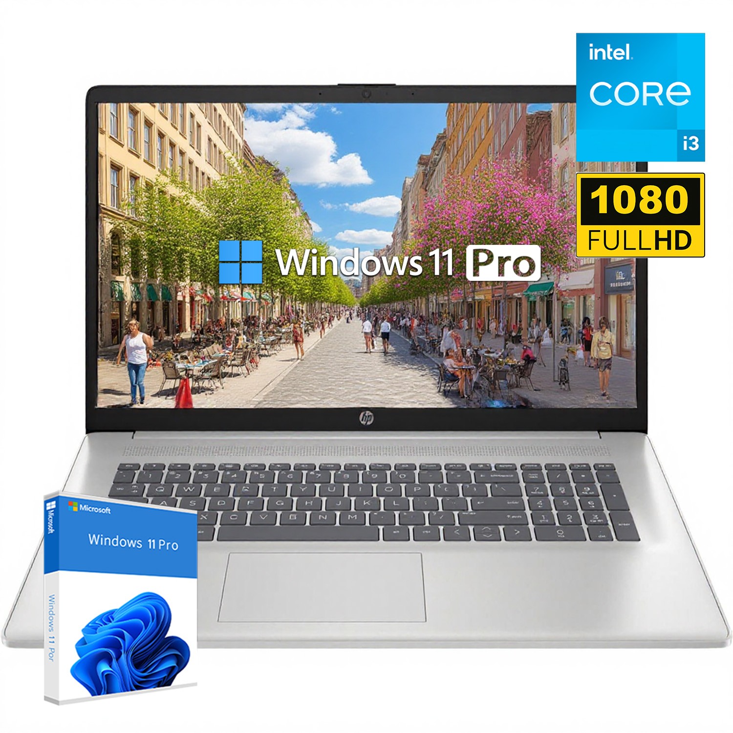 HP 17-CN3083ST 17.3″ Laptop Intel® Core™ i3-N305 Processor 16GB 1TB +Win11pro