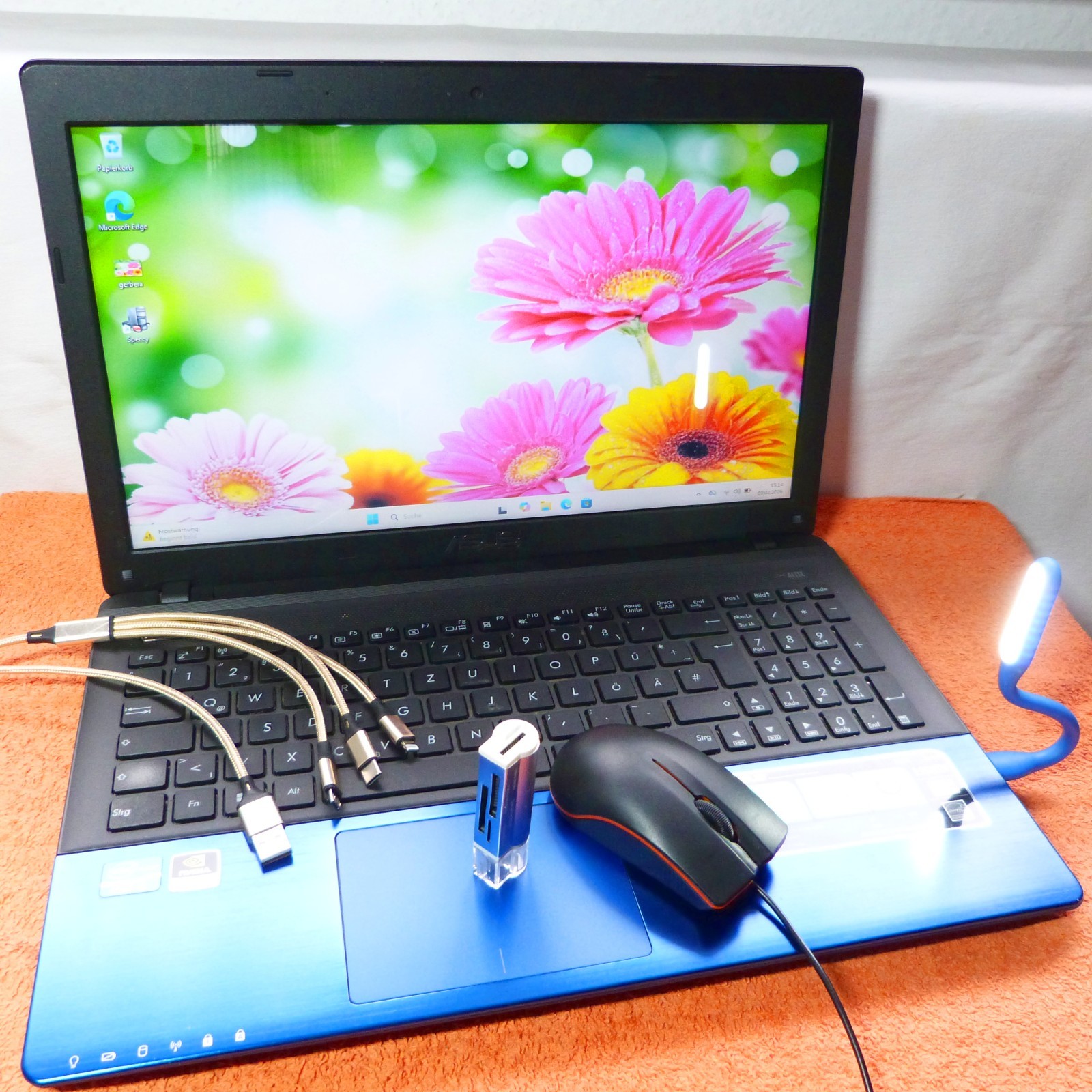 Asus K55 IceCOOL 15″ L 16GB RAM NEW l 500GB SSD Windows 11 PRO l HDMI USB3