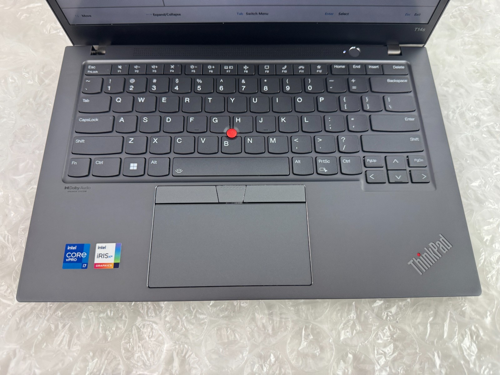 Lenovo ThinkPad T14s Gen 2 i7-1185G7 16GB No SSD/OS/AC Parts/Repair Laptop