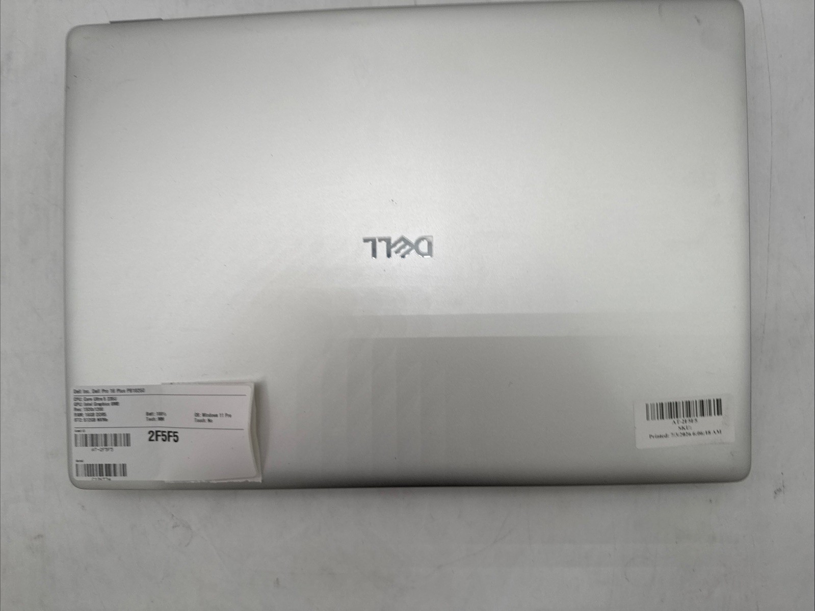 Dell Pro 16 Plus PB16250 Laptop Ultra 5 235U 16GB DDR5 512GB NVMe W11P