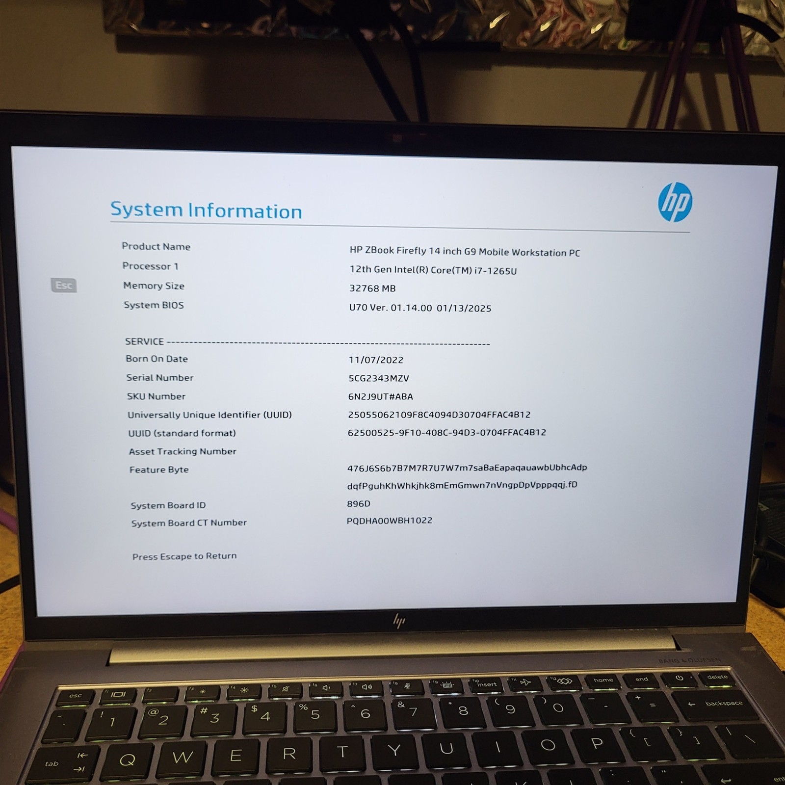 LCD Issues HP ZBook Firefly 14 G9 Intel i7-1265U 4.8GHz 32GB 512GB SSD w/ OS